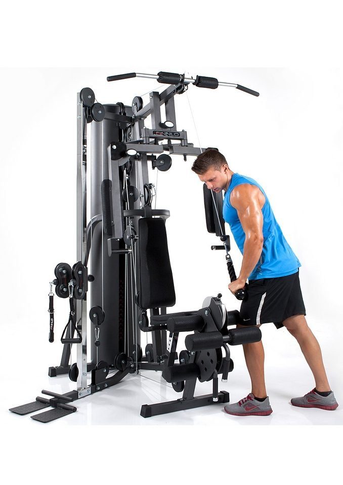 Finnlo by Hammer Kraftstation Autark 2200, 16 Gewichtsblöcke (Seilzug, Butterflystange, Latzug, Ruderfunktion und mehr), max. Benutzergewicht 120 kg, max. Trainingsgewicht 100 kg