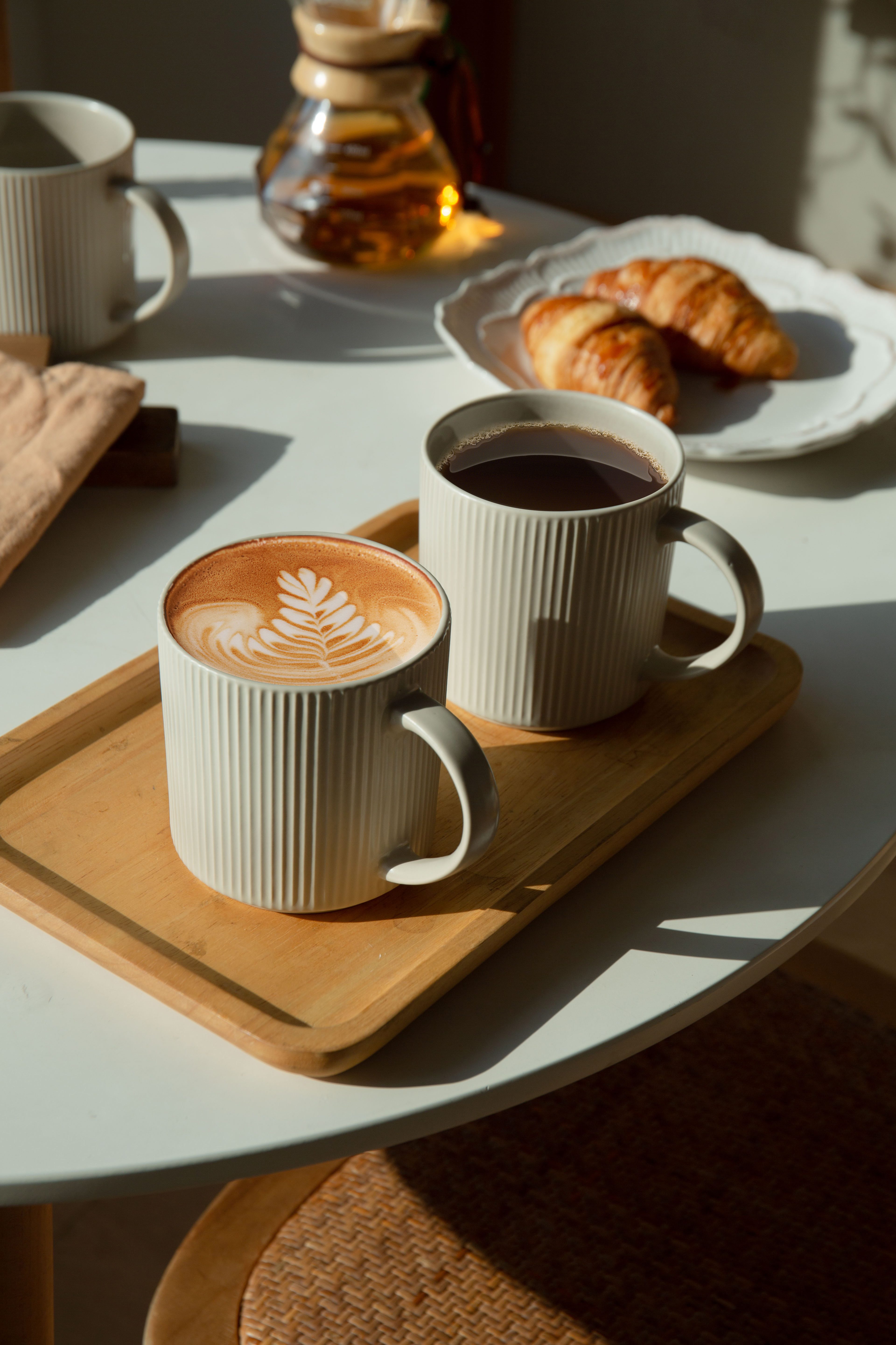 OTTO home Becher Kaffeebecher Ylvii, 6er Set, 6-tlg., Steinzeug, spülmaschinenfest und mikrowellengeeignet, 460 ml