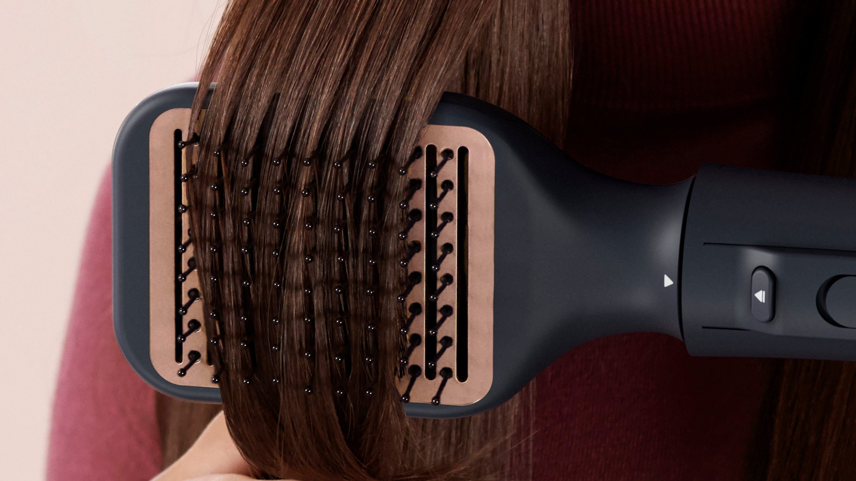 Philips Warmluftbürste AirStyler Series 5000 BHA530/00, mit Ionen-Technologie, Argan-Öl-Keramikbeschichtung und 5 Aufsätze