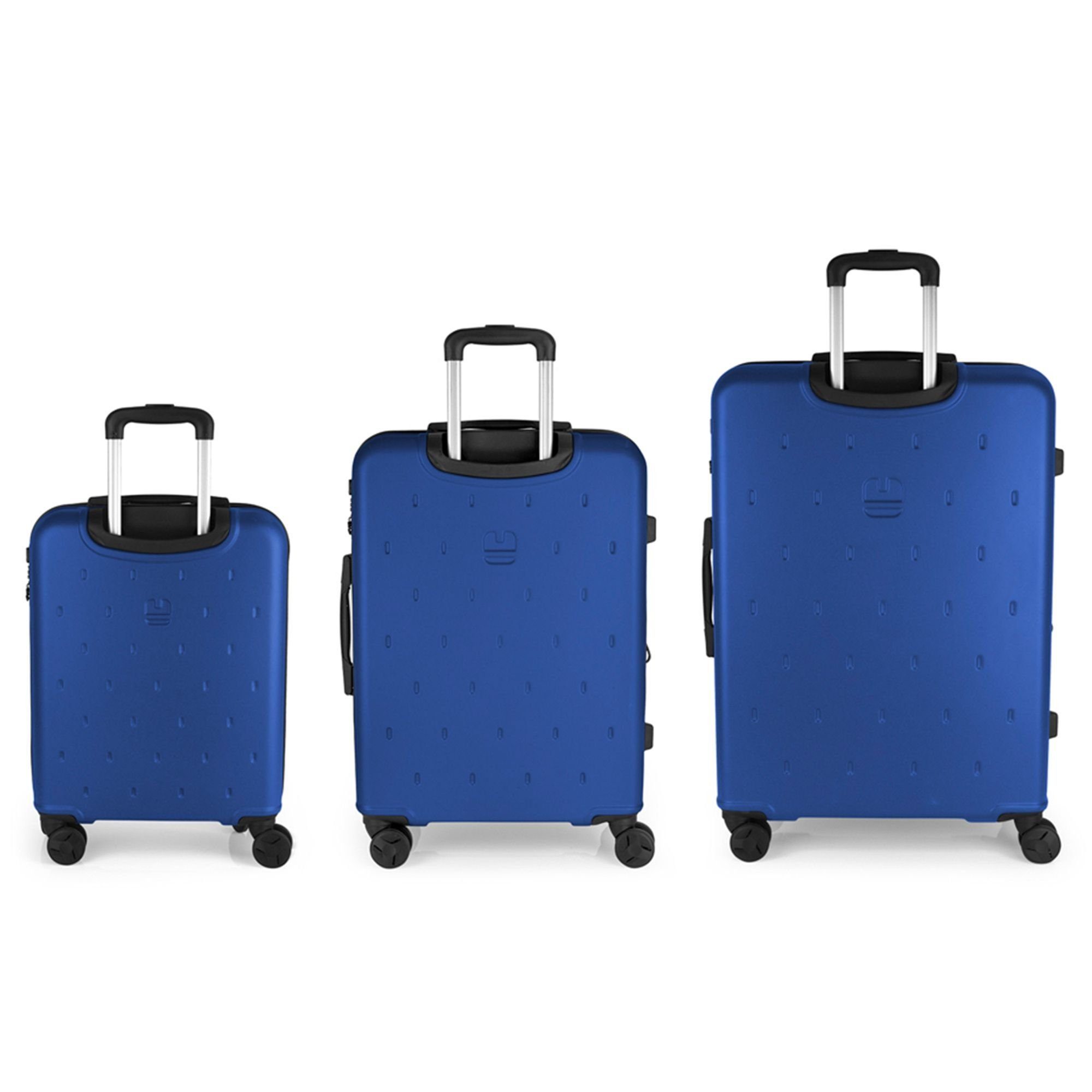 Gabol Hartschalen-Trolley Juego, 4 Rollen, ABS azul