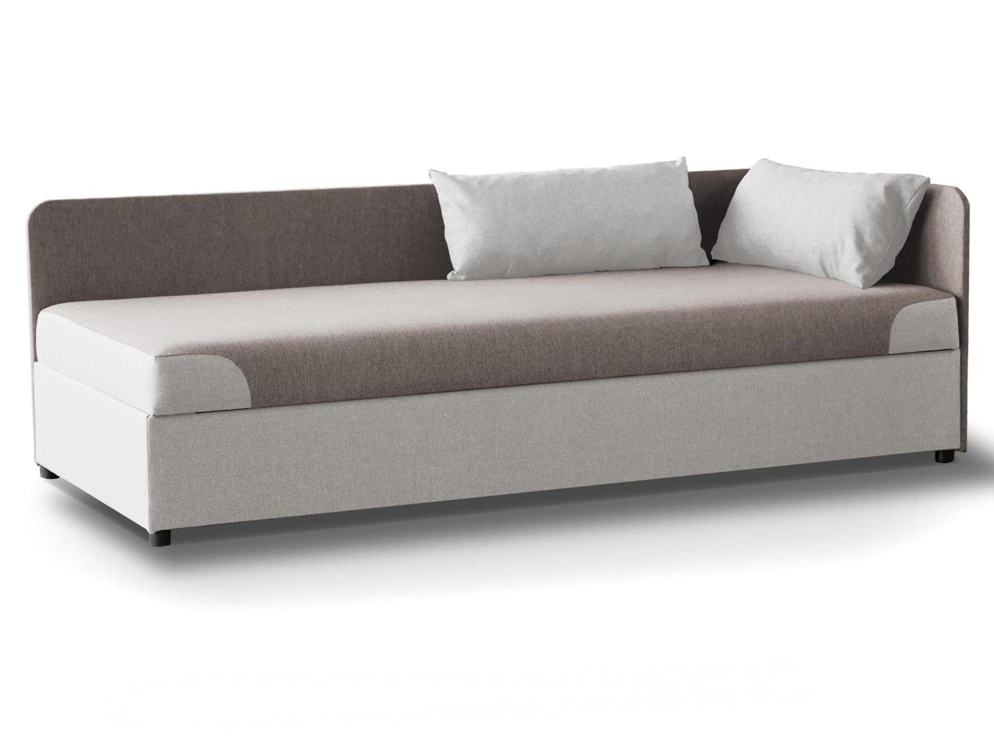 Beautysofa Schlafsofa Nelson, 90 x 200 cm Einzelsofa aus Struktur-Bezug, mit Relaxfunktion