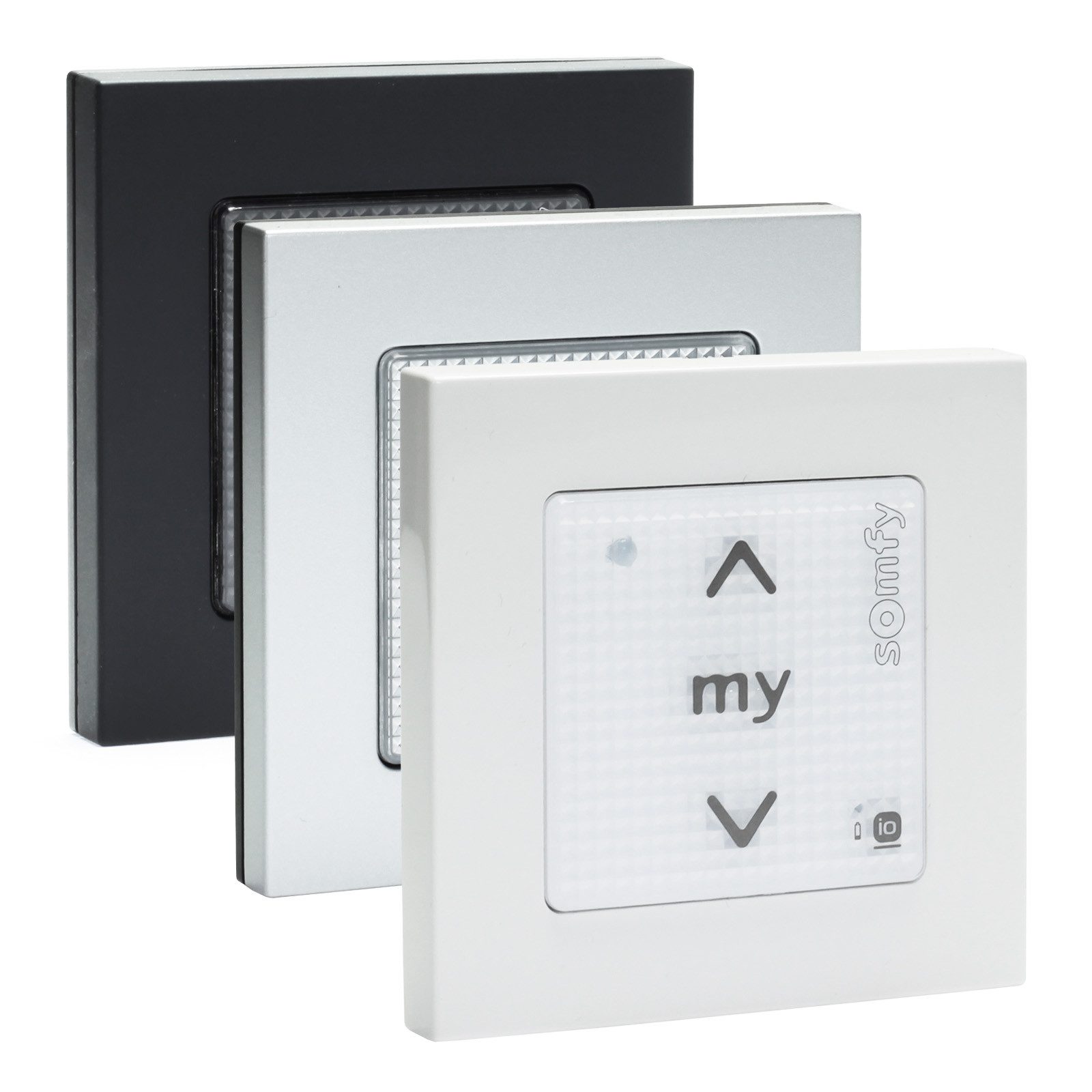 Somfy Rollladen-Funksteuerung Smoove IO Touch inkl. Rahmen, für Rollläden, Passend für alle gängigen Schalterprogrammen