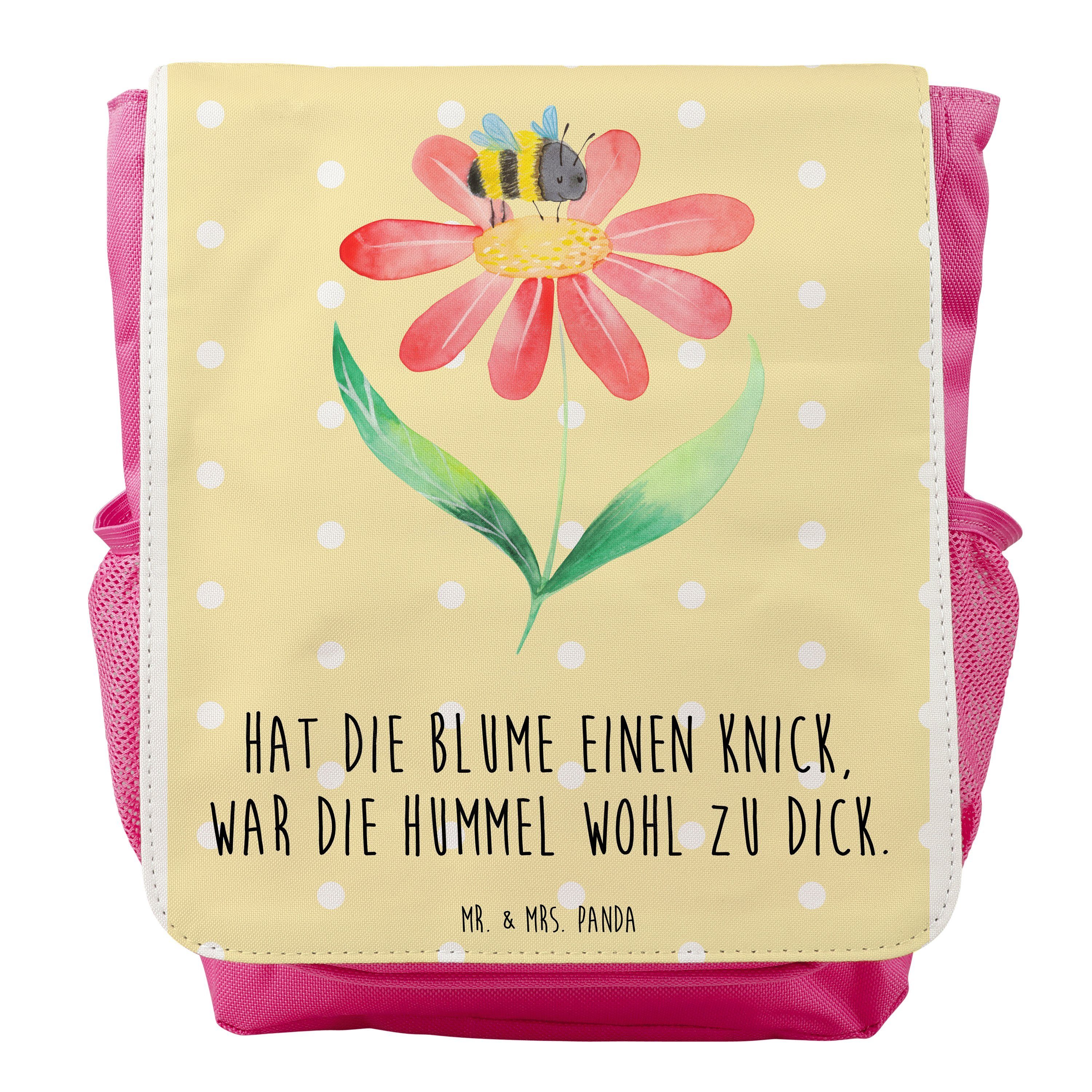 Mr. & Mrs. Panda Kinderrucksack Hummel Blume - Gelb Pastell - Geschenk, Tiermotive, Gute Laune, Biene