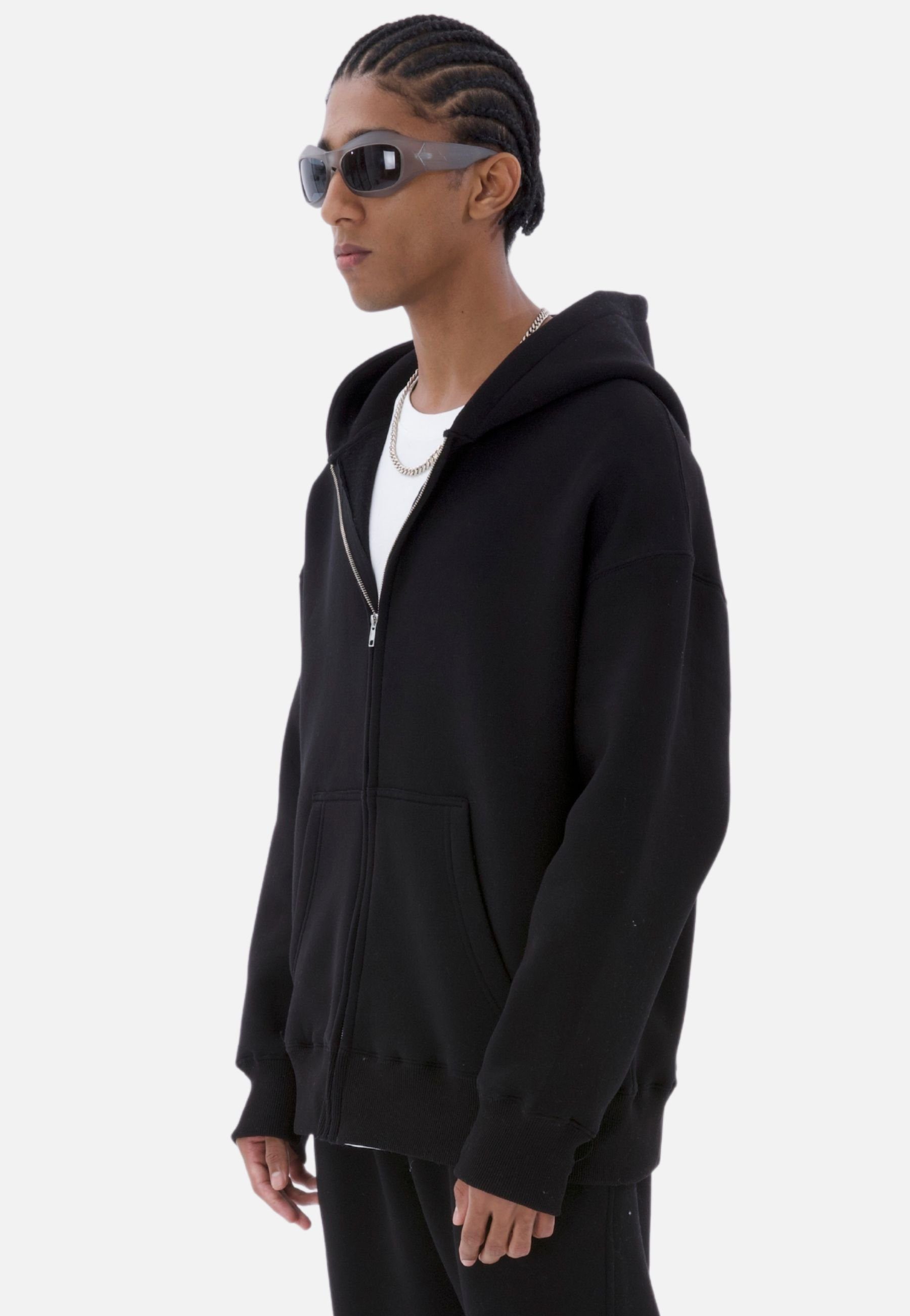 COFI Casuals Sweatjacke Basic Oversized Zip-Hoodie, günstig online kaufen