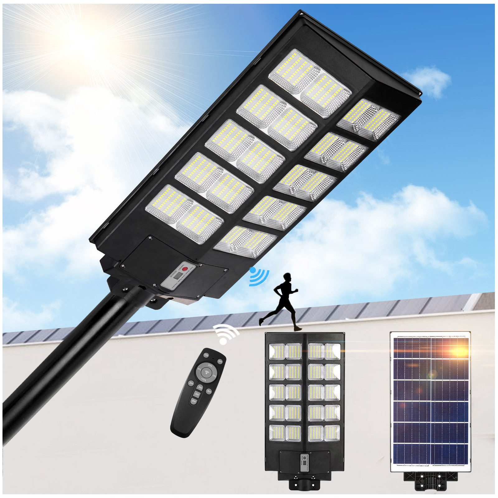 MUPOO LED Außen-Wandleuchte LED Solarlampen mit günstig online kaufen