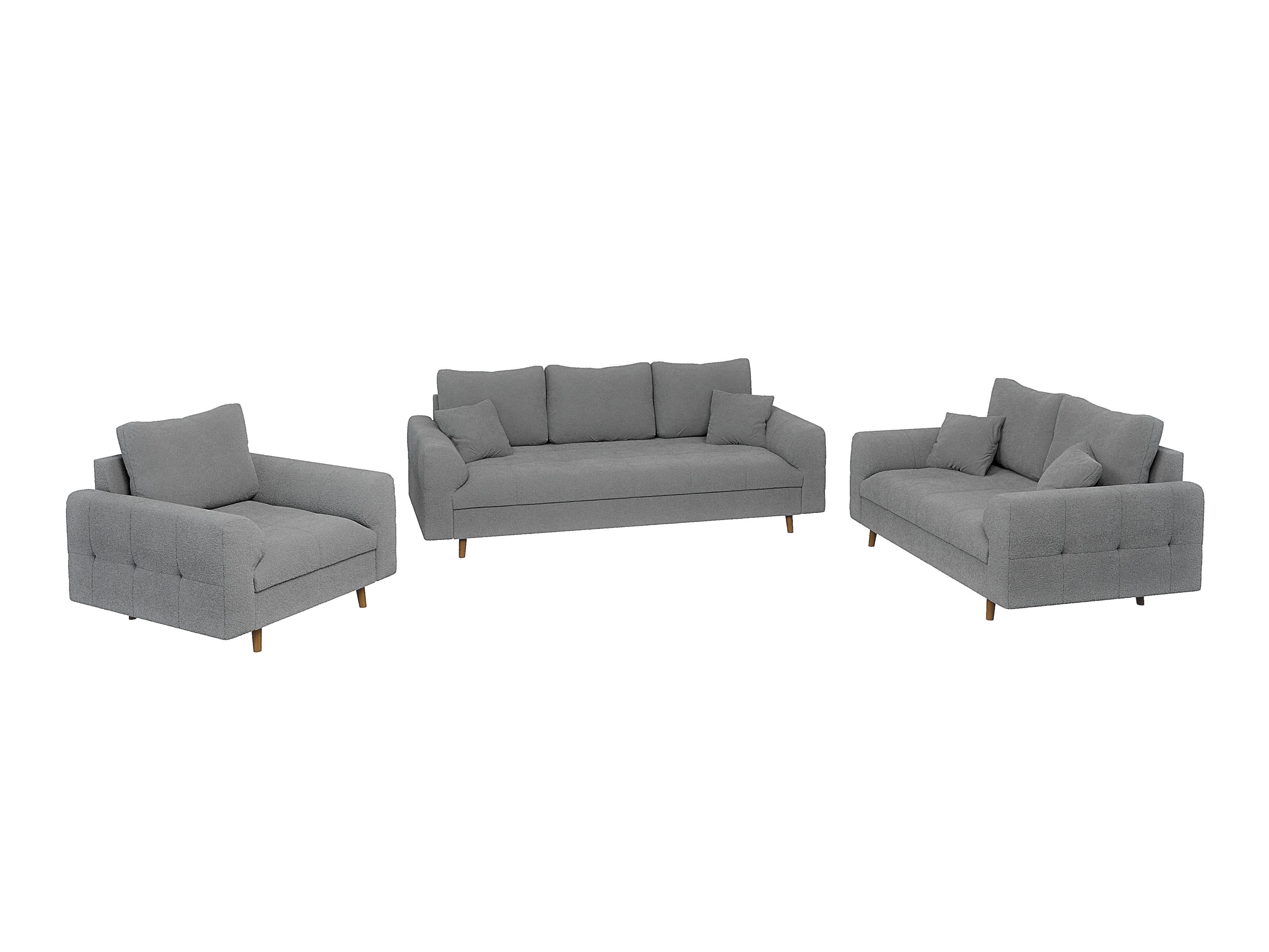 S-Style Möbel Polstergarnitur 3+2+1 Leif mit günstig online kaufen