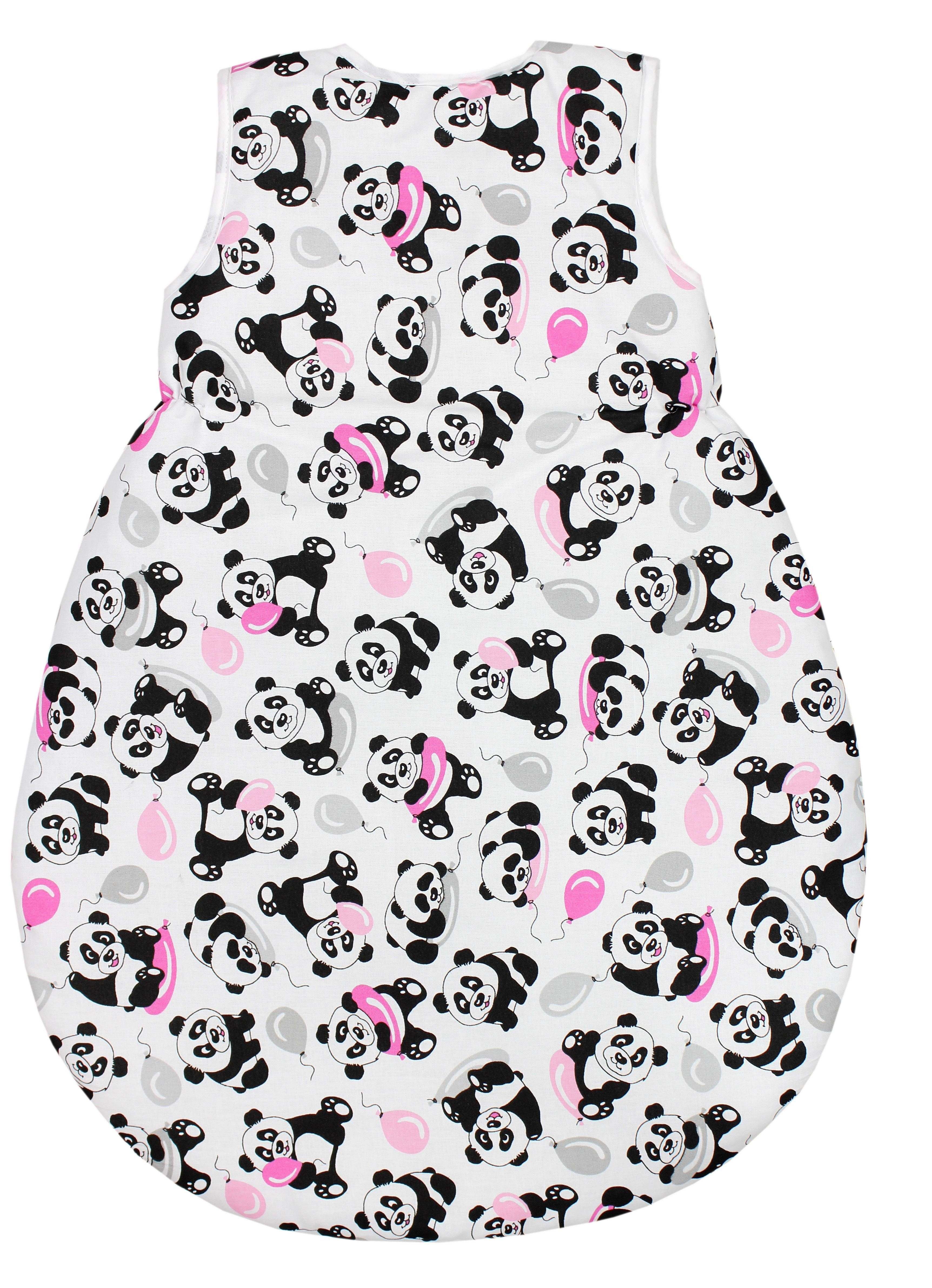 / Babyschlafsack TupTam Unisex mit Panda Baby Schlafsack ohne TupTam Wattiert Ballons Ärmel Rosa