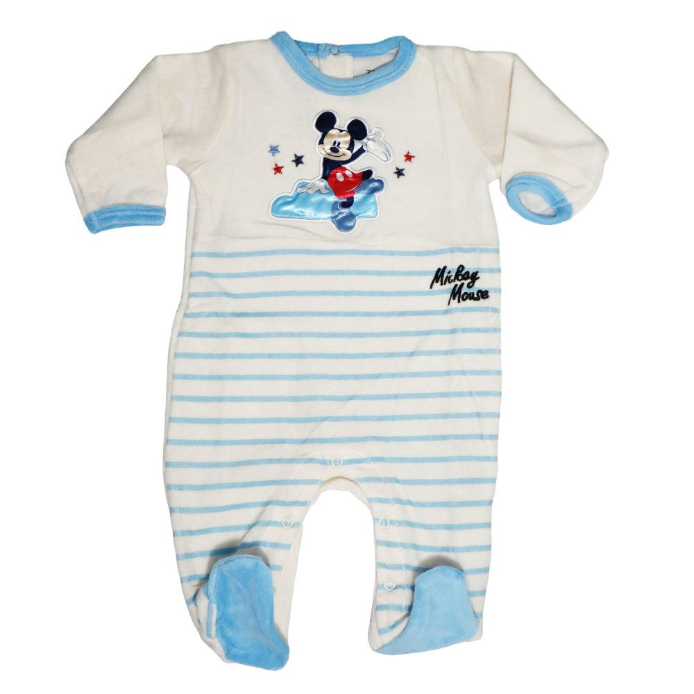 Strampler Disney Mickey Maus Baby Kleinkind Velour Body Strampler Einteiler