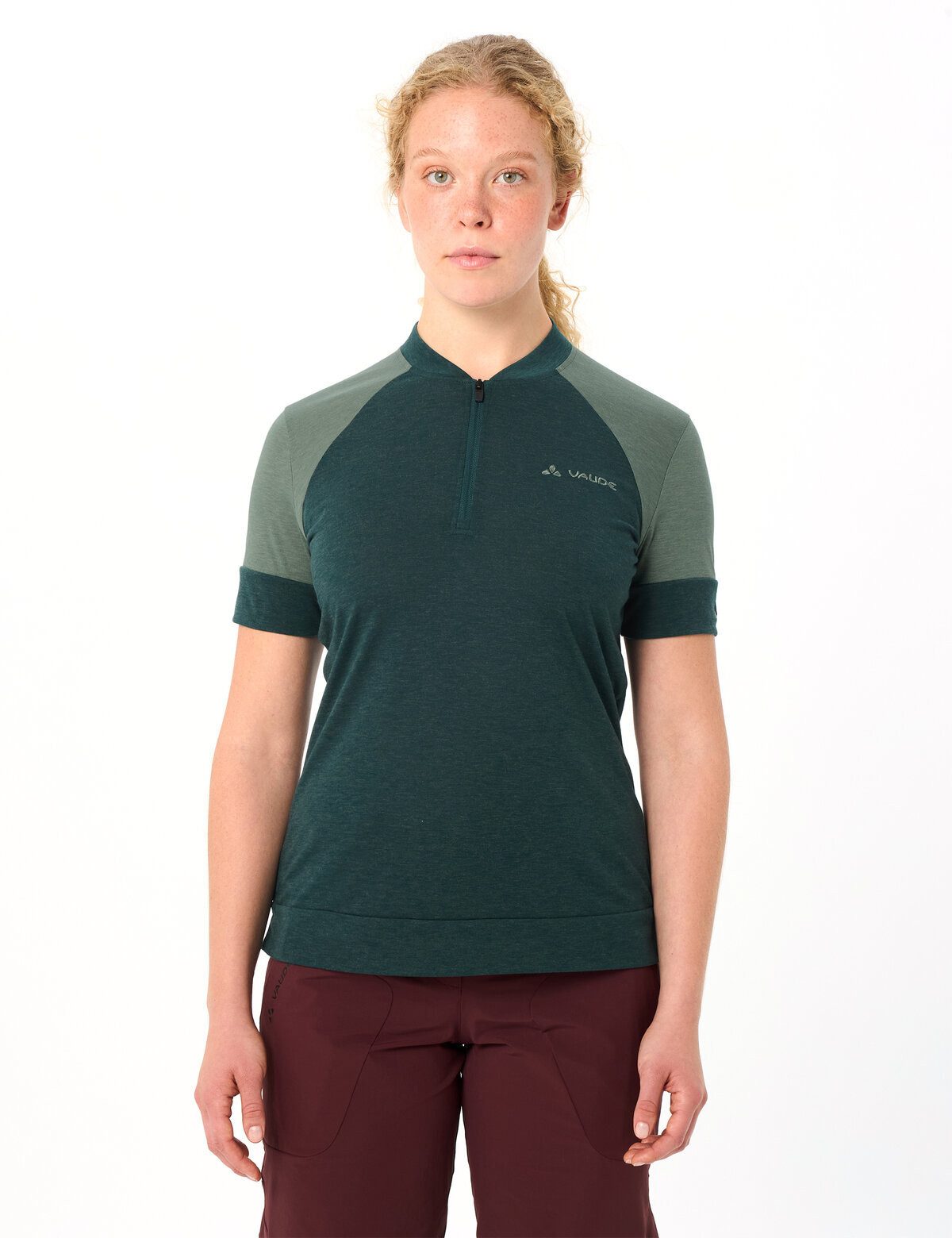 VAUDE T-Shirt Women's Altissimo Q-Zip Shirt (1-tlg) atmungsaktives und schnelltrocknendes Radshirt