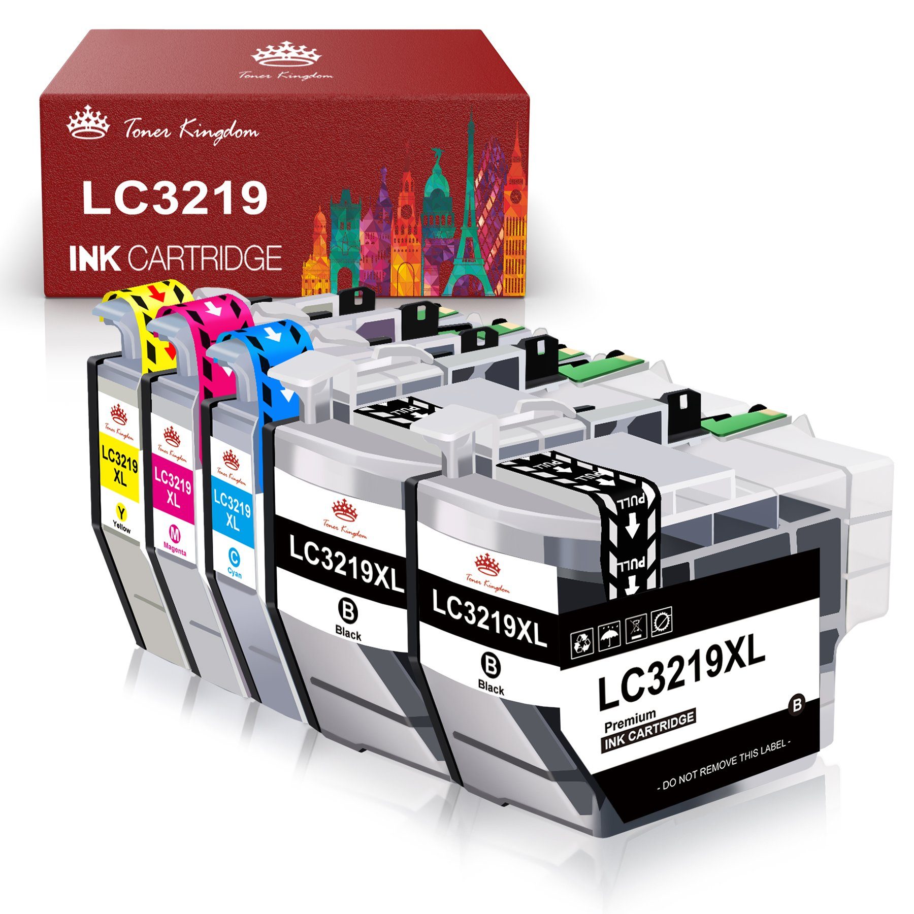 3219XL XL Brother 5330) (für LC3217XL Tintenpatrone LC für MFC-J5730 Toner 3219 Kingdom 5er