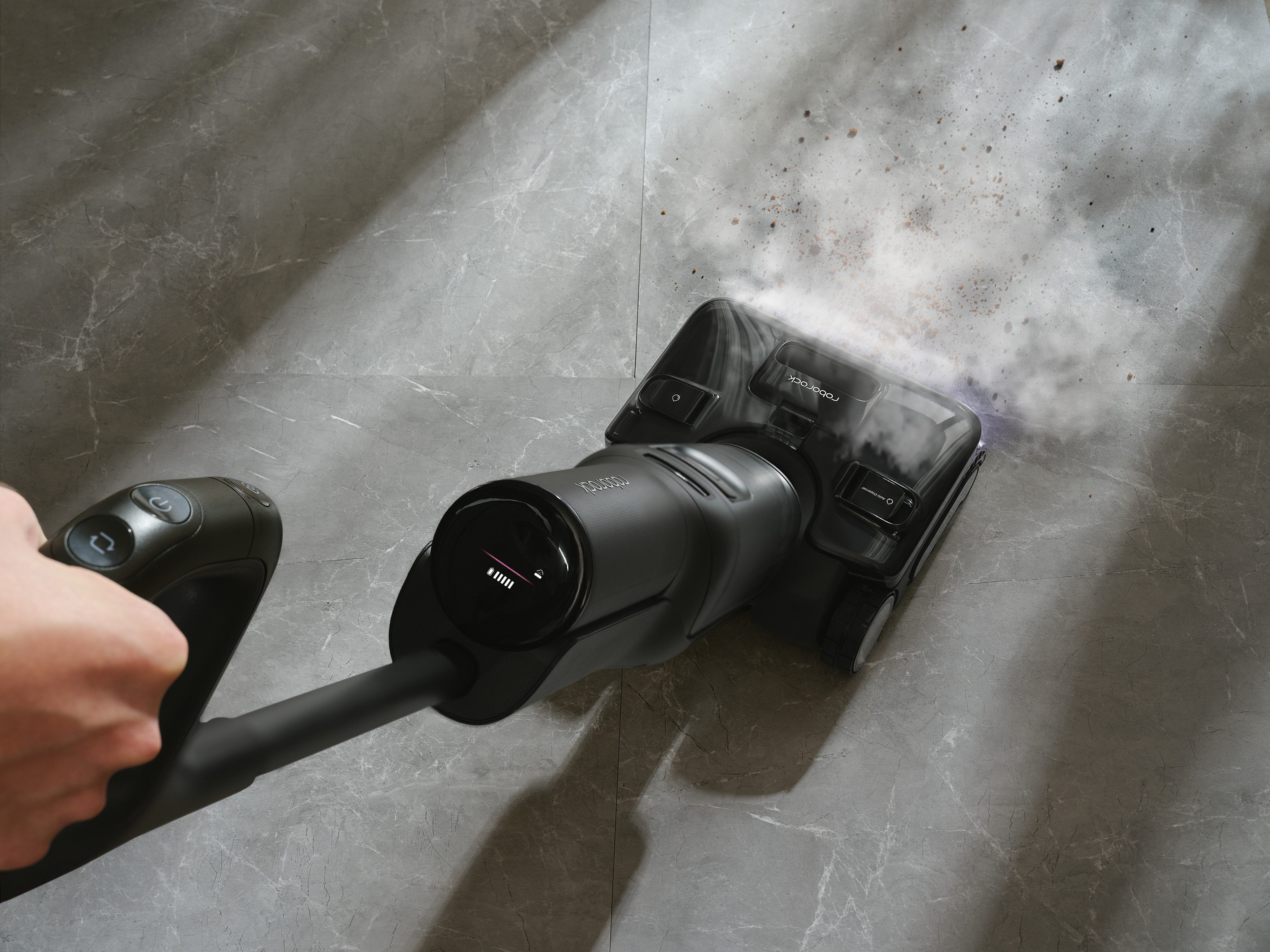 Roborock Nass-Trocken-Sauger F25 Steam Dampfreiniger mit 25.000 Pa Saugleistung, 280 W, beutellos, Steam-Modus, 95 °C Selbstreinigung und 95 °C Trocknung