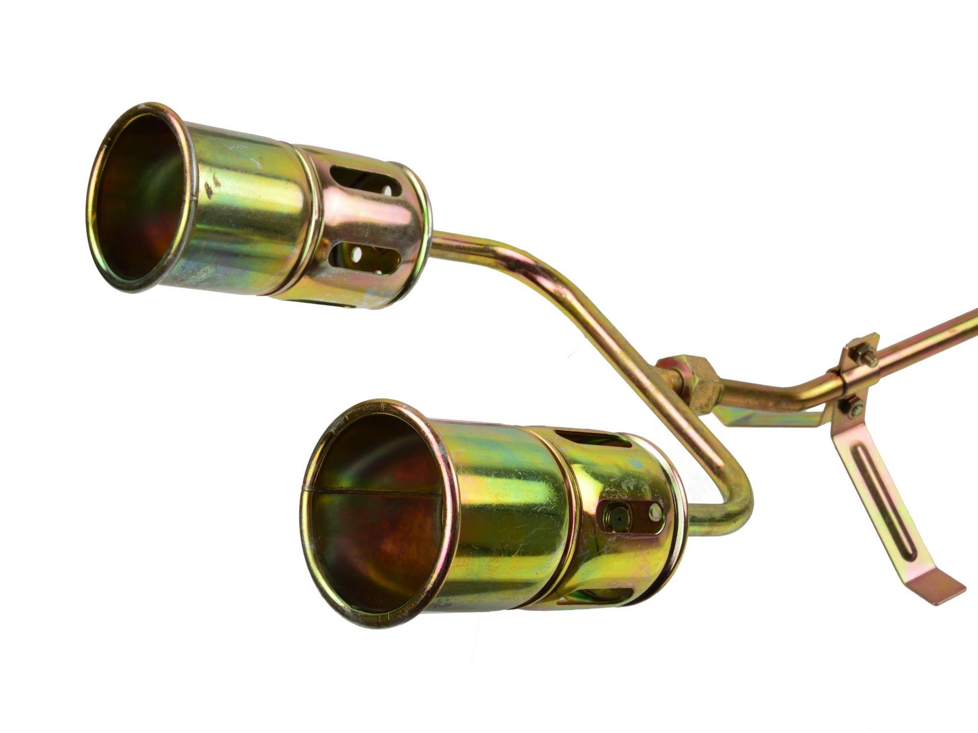 TRIZERATOP Unkrautbrenner Aufschweißbrenner zweiflammig Abflammgerät Dachdeckerbrenner 1850°C, (Aufschweißbrenner zweiflammig Abflammgerät Dachdeckerbrenner 1850 ° C)