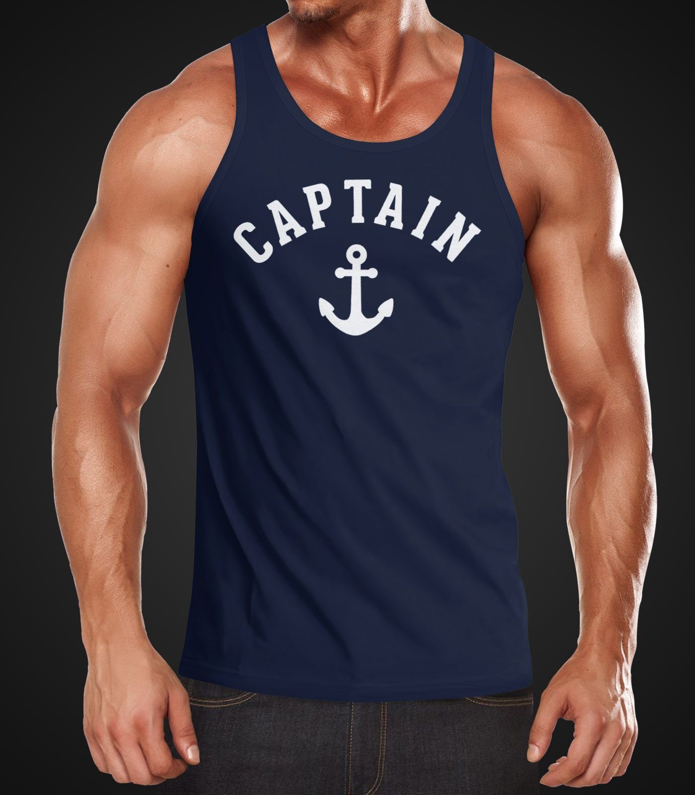 Neverless Tanktop Herren Tank-Top Captain Anker günstig online kaufen