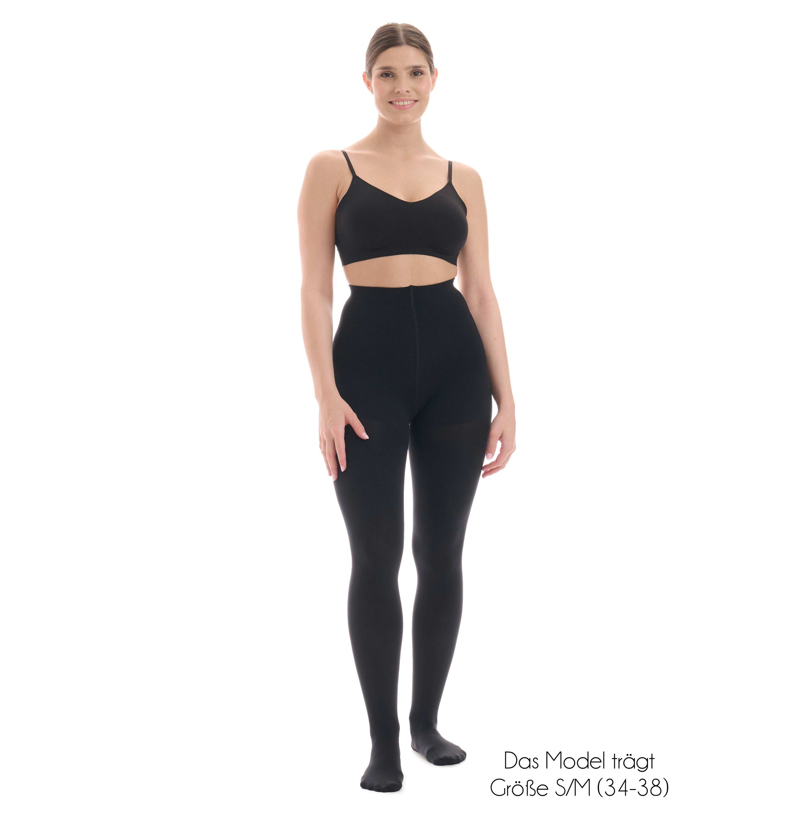 2 (Doppelpack Shaping Highwaist figurformend Strumpfhose - Strumpfhose 80DEN – blickdicht St) Shapewear tonest