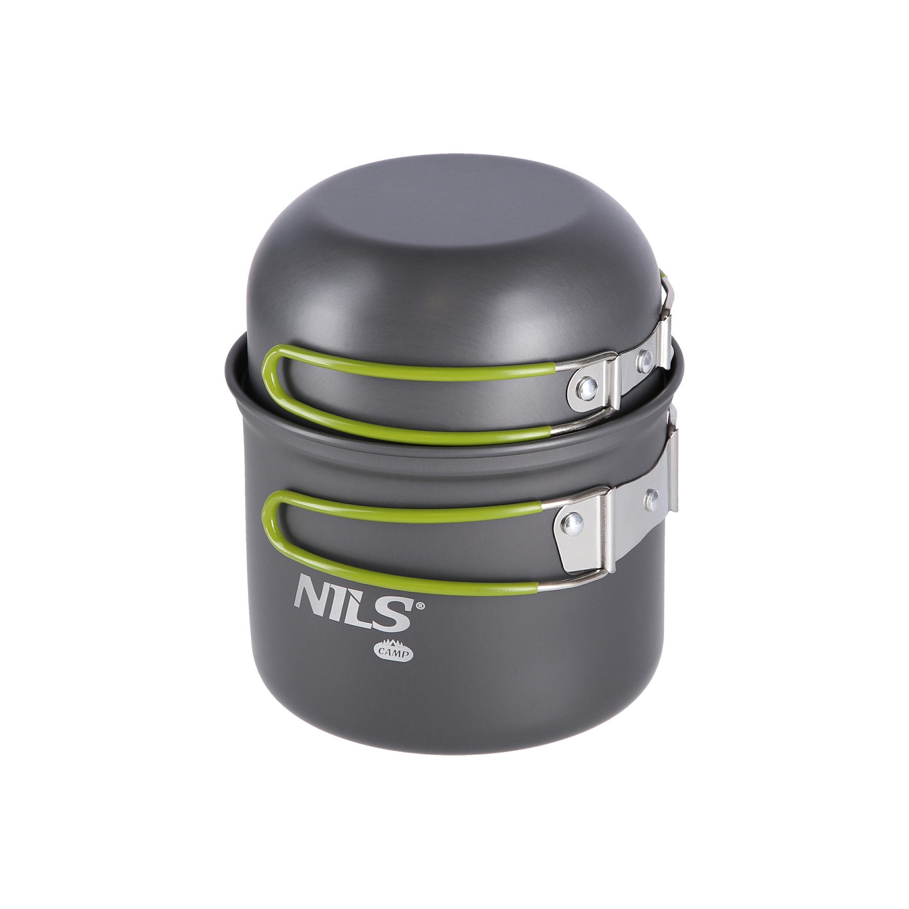 NILS CAMP Topf-Set Camping Geschirrset Töpfe Pfannen Kochgeschirrset fürs Outdoorkochen, (Set, 4tlg), Platzsparend und leicht – Bild 3 von 5