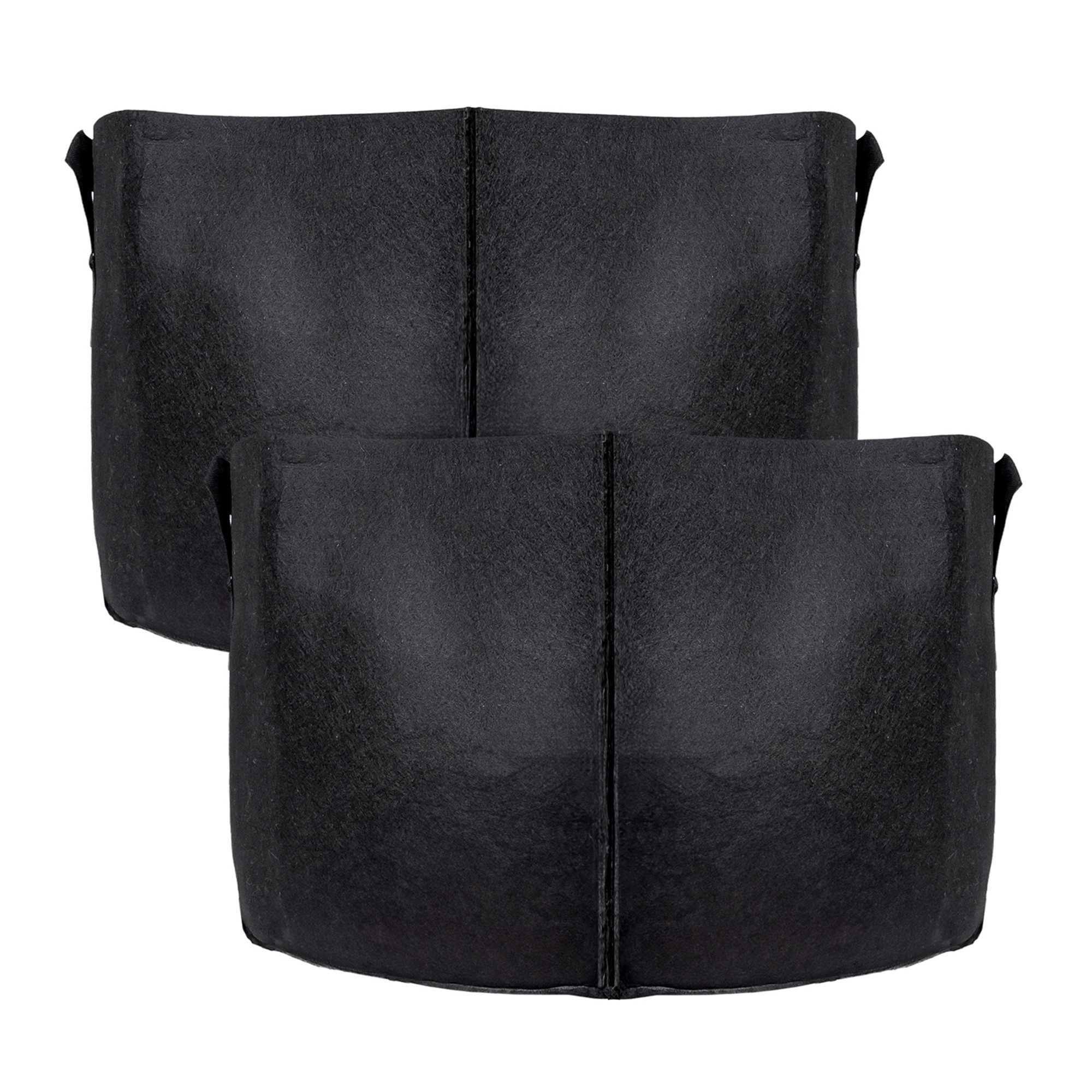 Intirilife Pflanzkübel (2x Vlies Pflanzsack in 75 Liter - 20 Gallon - 55 x 30 cm, 2 St), Pflanzen Übertopf aus Vliesstoff Blumentopf Pflansack Gefäß Griffe