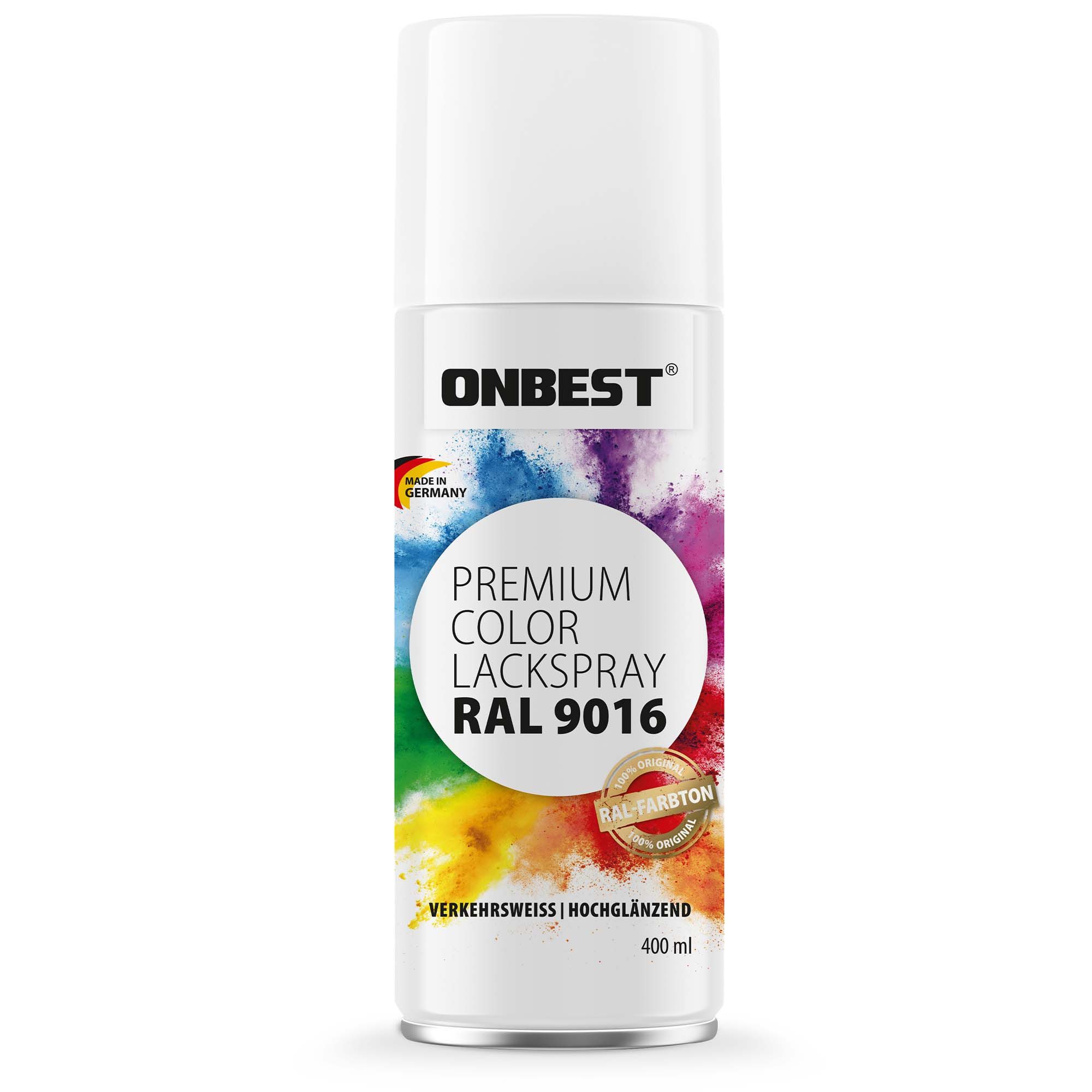 Onbest Sprühlack PREMIUM Lackspray 400 ml, Hohe Pigmentierung, Made in Germany