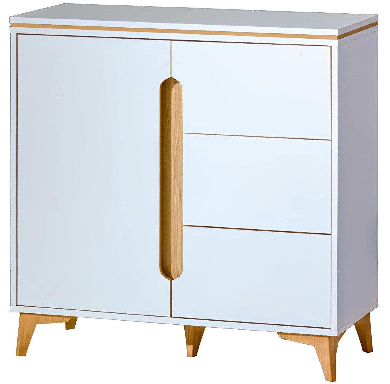 Xlmoebel Kombikommode Elegantes Highboard in Holzoptik mit viel Stauraum (Kommode, 1 St., Kommode), Hergestellt in Europa
