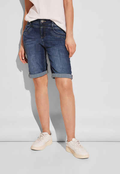 STREET ONE Gerade Jeans softer Materialmix