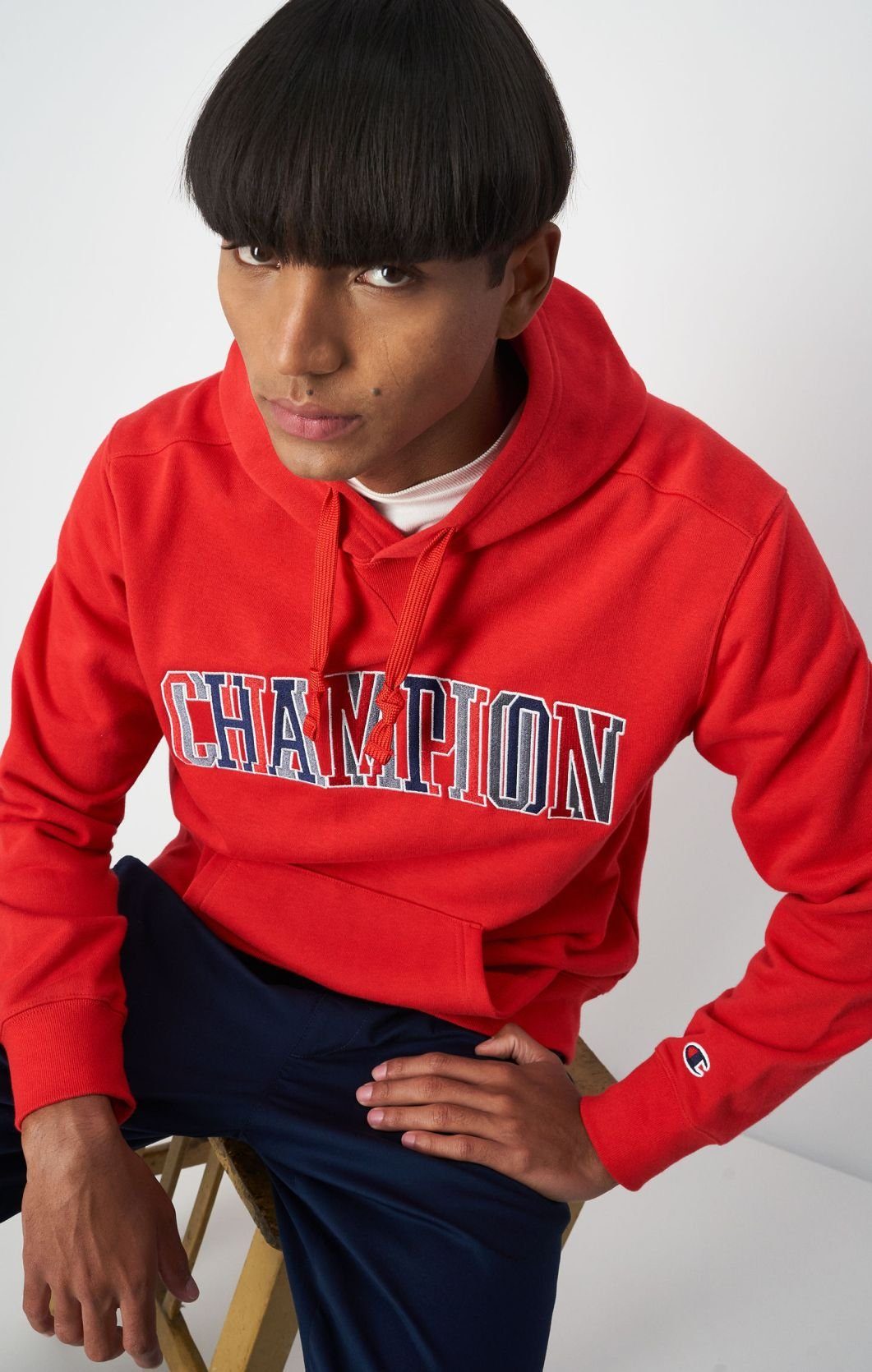 Champion Hooded Sweatshirt Kapuzensweatshirt RED/WHT/NBK