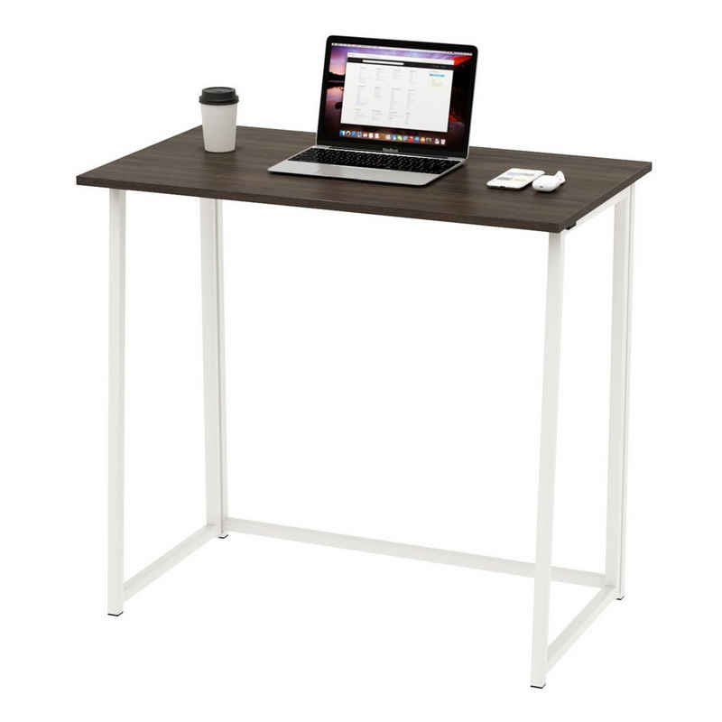 Dripex Computertisch Faltbar Tisch Schreibtisch Klappbar PC Tisch Laptoptisch, 45T x 80B x 74H cm, Faltbar, Klappbar