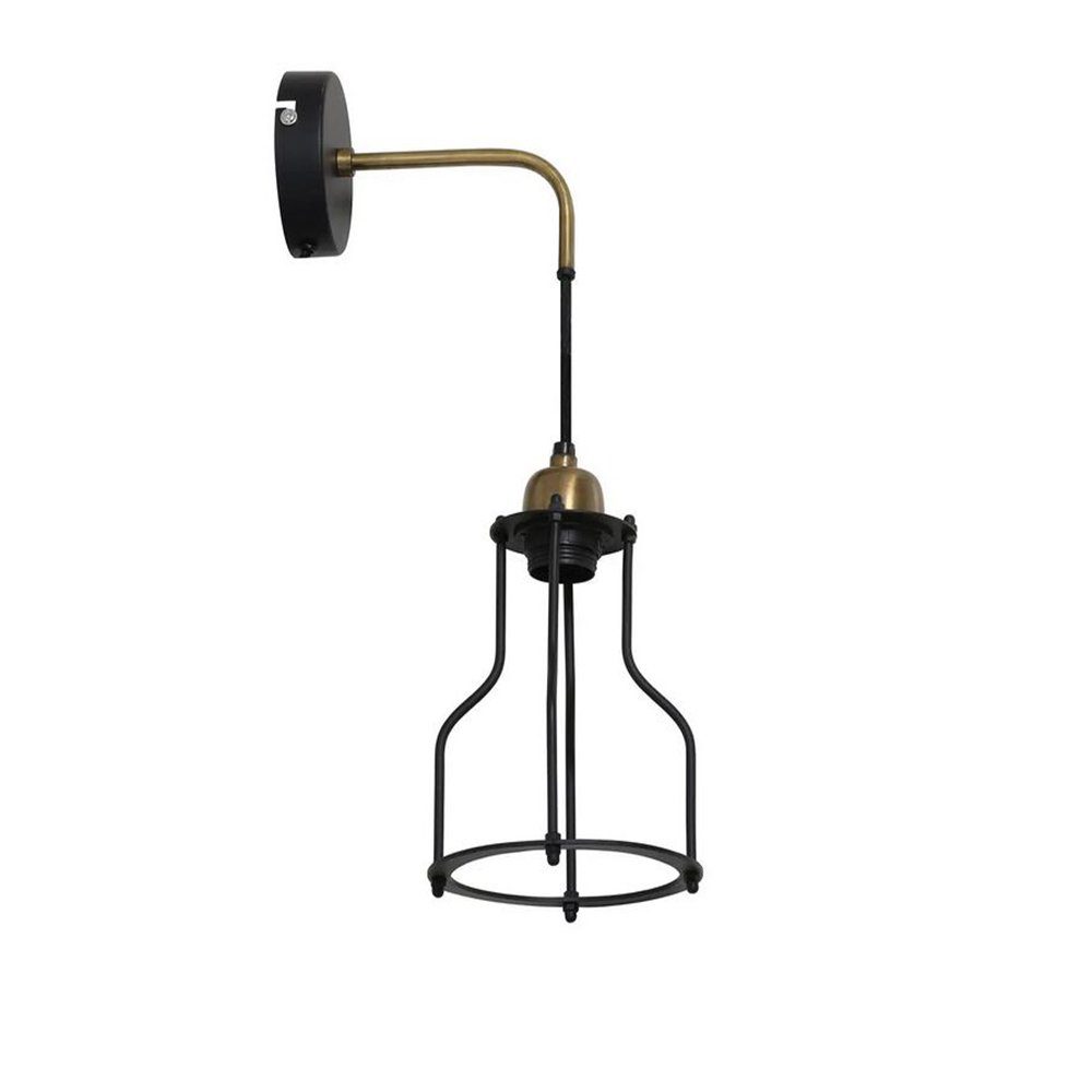Light & Living Wandleuchte Wandleuchte von Light & Living Marcia 23x15x48 Lampe schwarz/Bronze, ohne Leuchtmittel