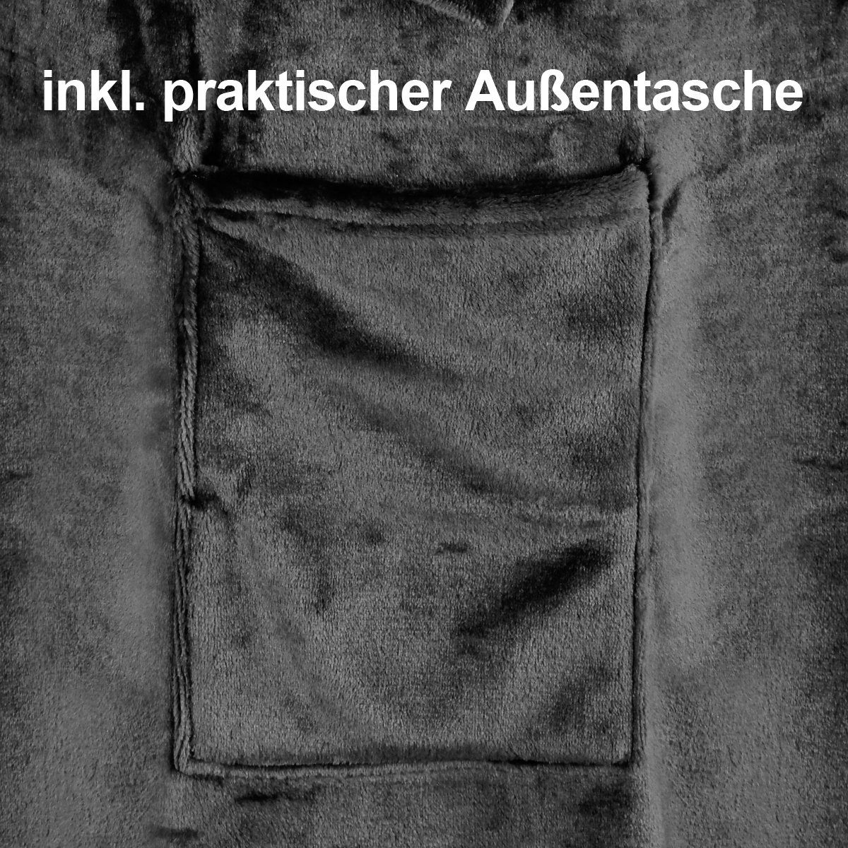 Wohndecke flauschige, tragbare Kuscheldecke mit Ärmeln ohne Fußtasche, Gräf günstig online kaufen