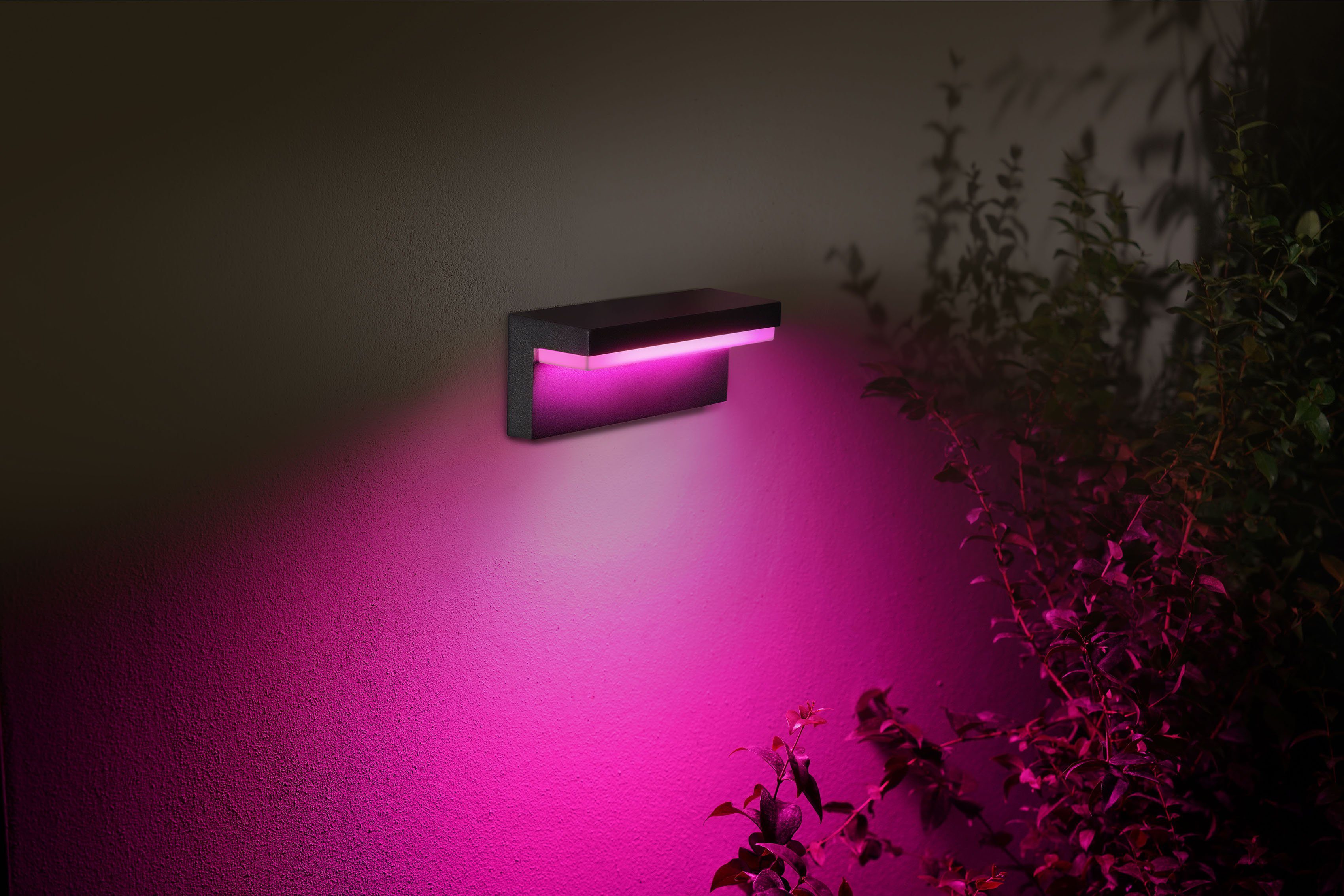 Philips Hue LED Wandleuchte Nyro, Smart Hochvolt-System, fest Farbwechsler, Home, integriert LED integriert, erforderlich, Bridge LED IP44
