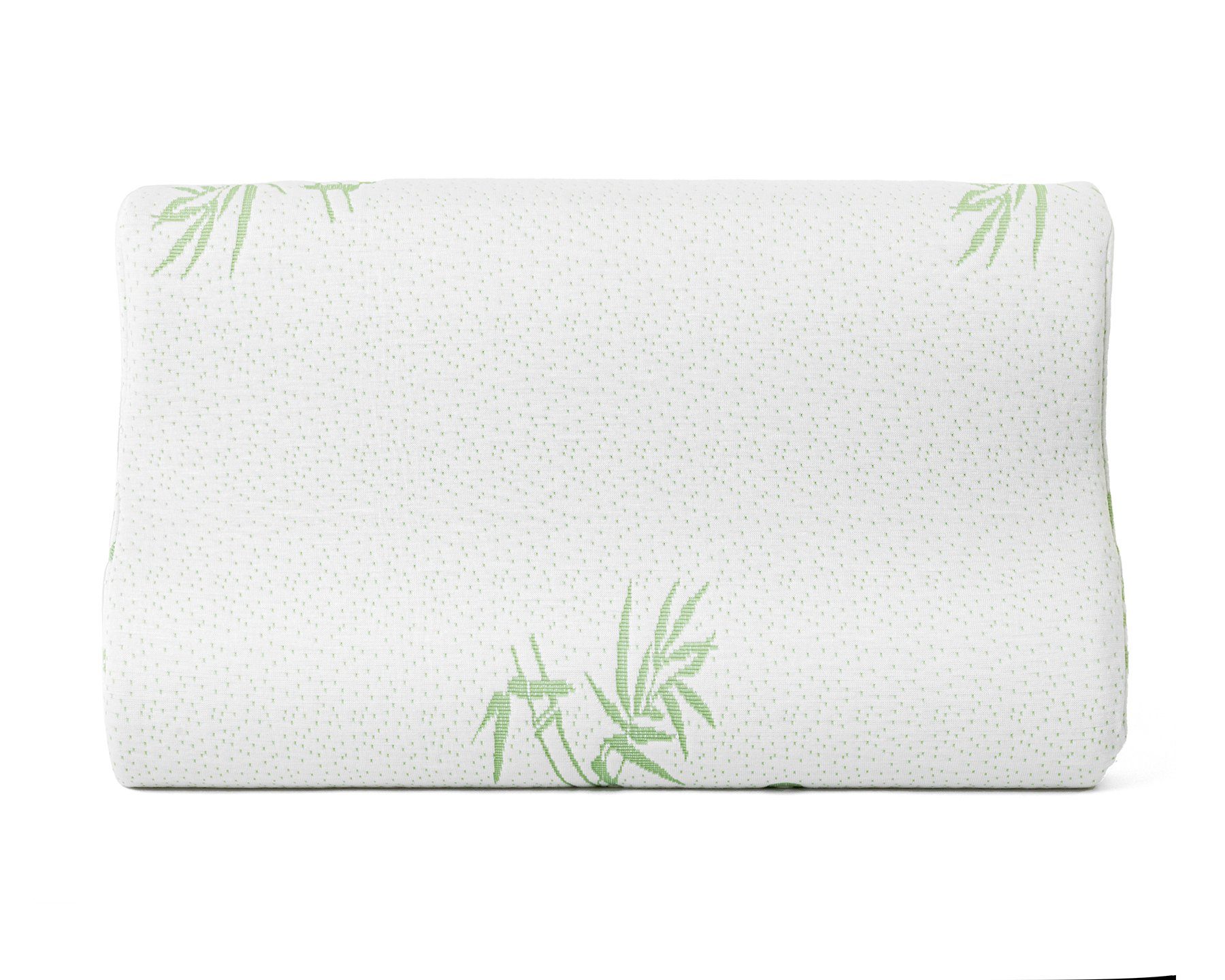 Sitheim® Nackenstützkissen Nackenstützkissen aus Bambus, Füllung: 100 % Viscogel-Memory schaumblock, Bezug: 100 % Polyester-Strick-Jacquard, Gegen Nacken- und Kopfschmerzbeschwerden