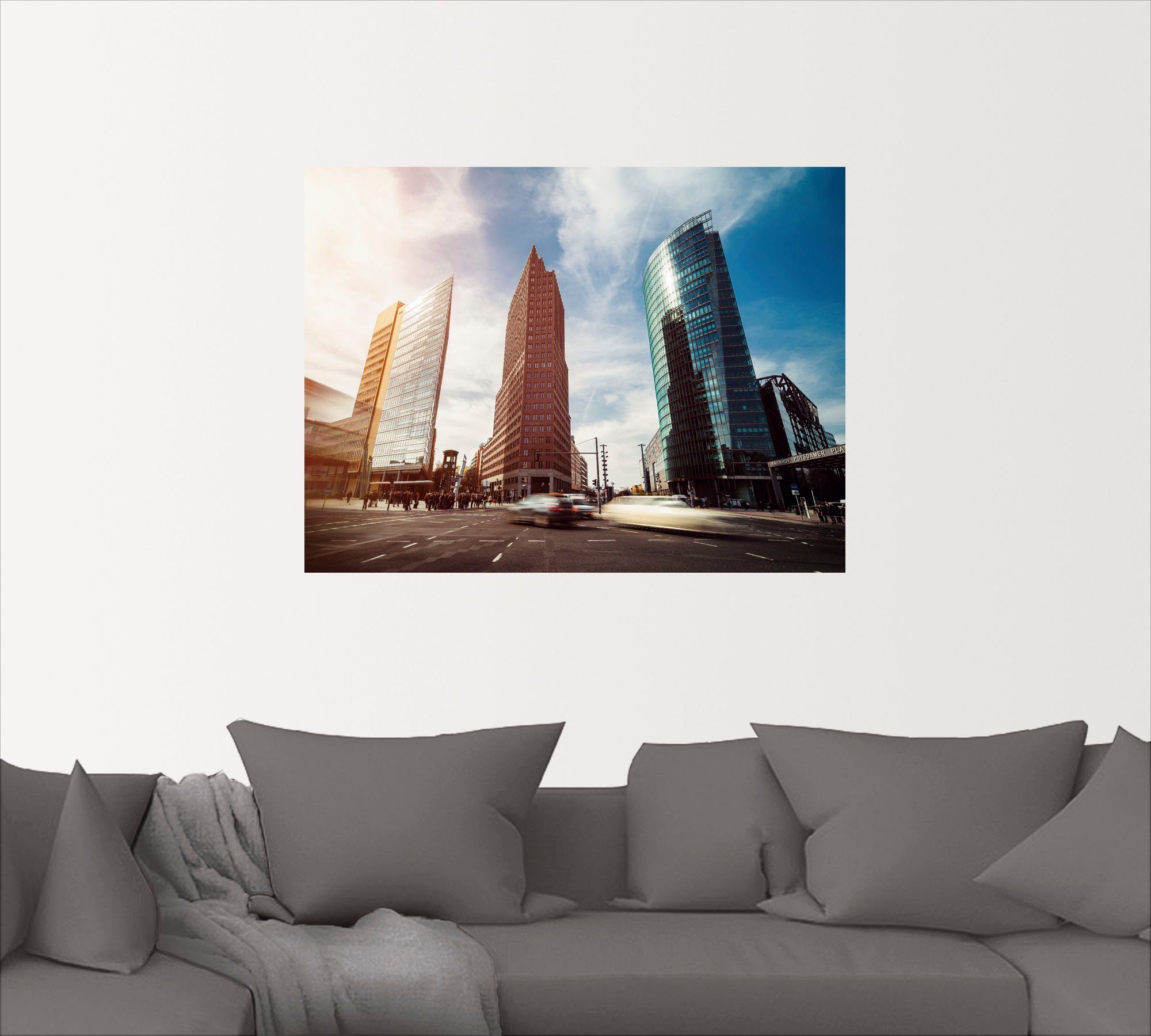 Artland Wandbild »Potsdamer Platz Berlin I«, Deutschland (1 Stück), in vielen Größen & Produktarten - Alubild / Outdoorbild für den Außenbereich, Leinwandbild, Poster, Wandaufkleber / Wandtattoo auch für Badezimmer geeignet-HomeTrends