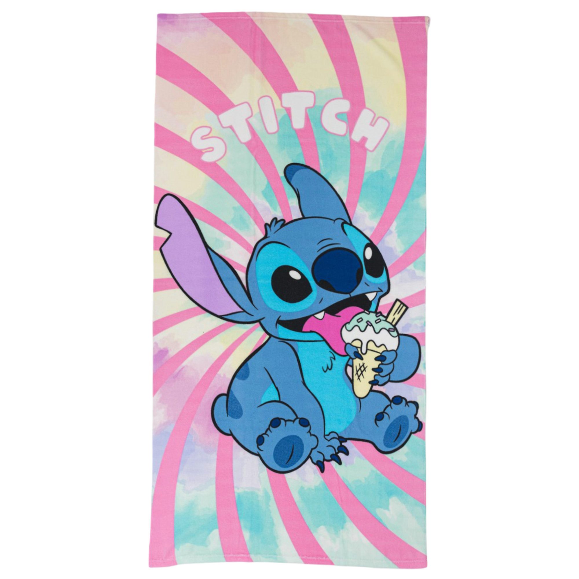 Disney Strandtuch Disney Lilo und Stitch Mikrofaser Strandtuch Badetuch XL 70x140 cm