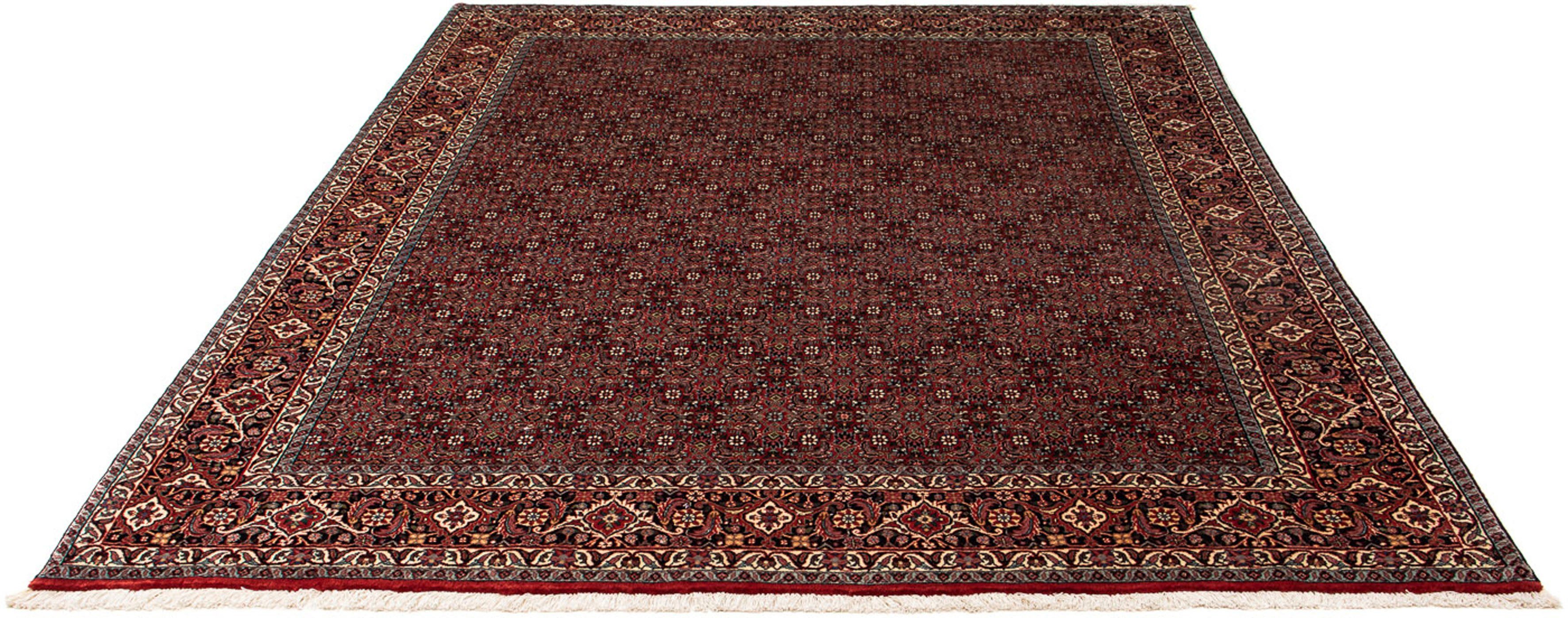 Orientteppich Perser - Bidjar - 242 x 202 cm - dunkelrot, morgenland, rechteckig, Höhe: 15 mm, Wohnzimmer, Handgeknüpft, Einzelstück mit Zertifikat | Kurzflor-Teppiche