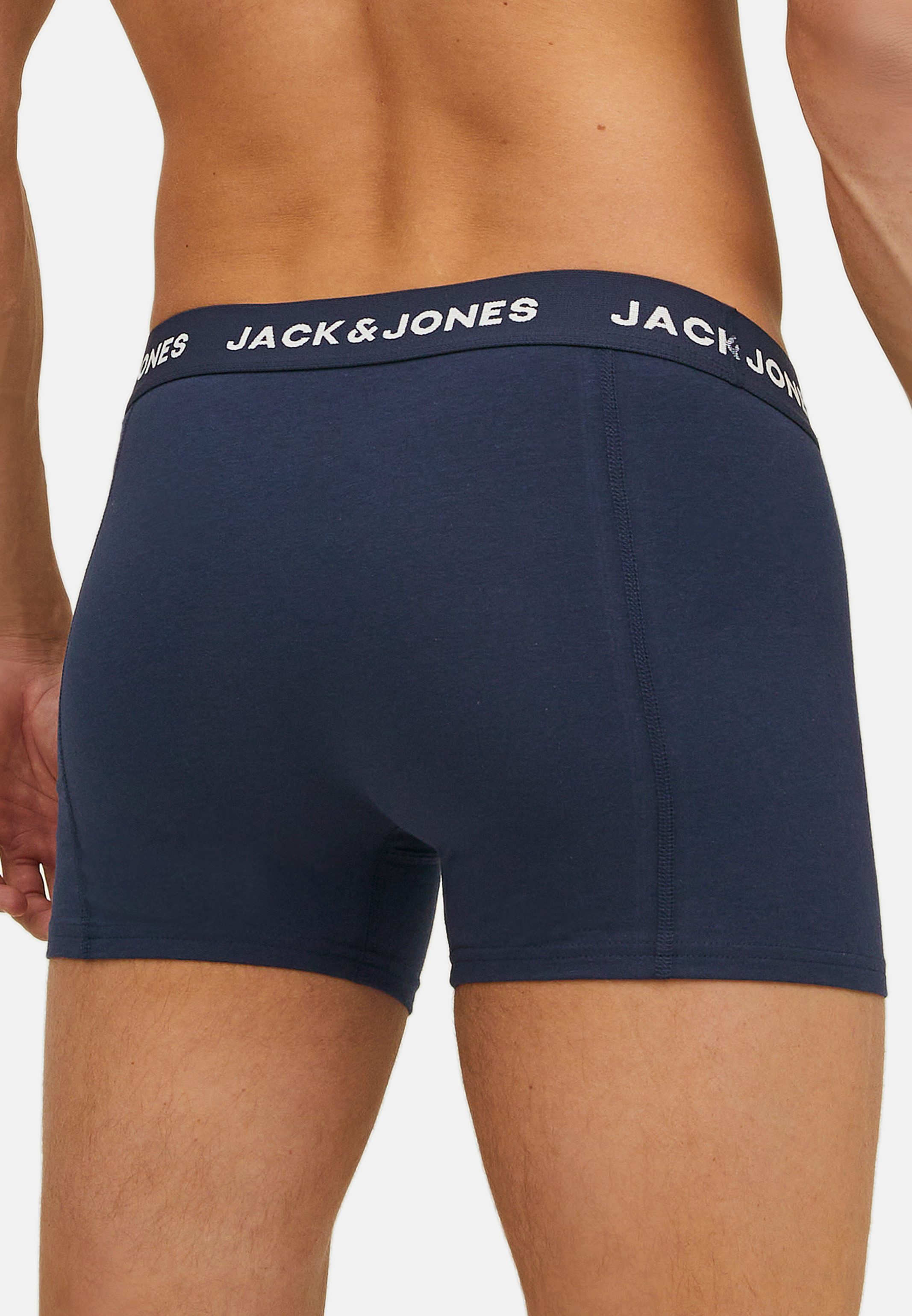 Jack & Jones Retro Boxer 6er Pack Anthony (Spar-Set, 6-St) Retro Short / Pant - Baumwolle - ohne Eingriff - Atmungsaktiv