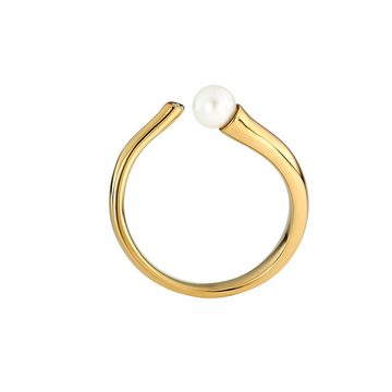 Heideman Fingerring Ring 421 Gold (Ring, 1-tlg., inkl. Geschenkverpackung), Perlenring mit echter Süßwasserperle
