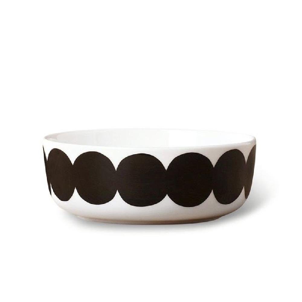 Marimekko Schüssel Schale Oiva-Räsymatto Schwarz-Weiß (13cm)