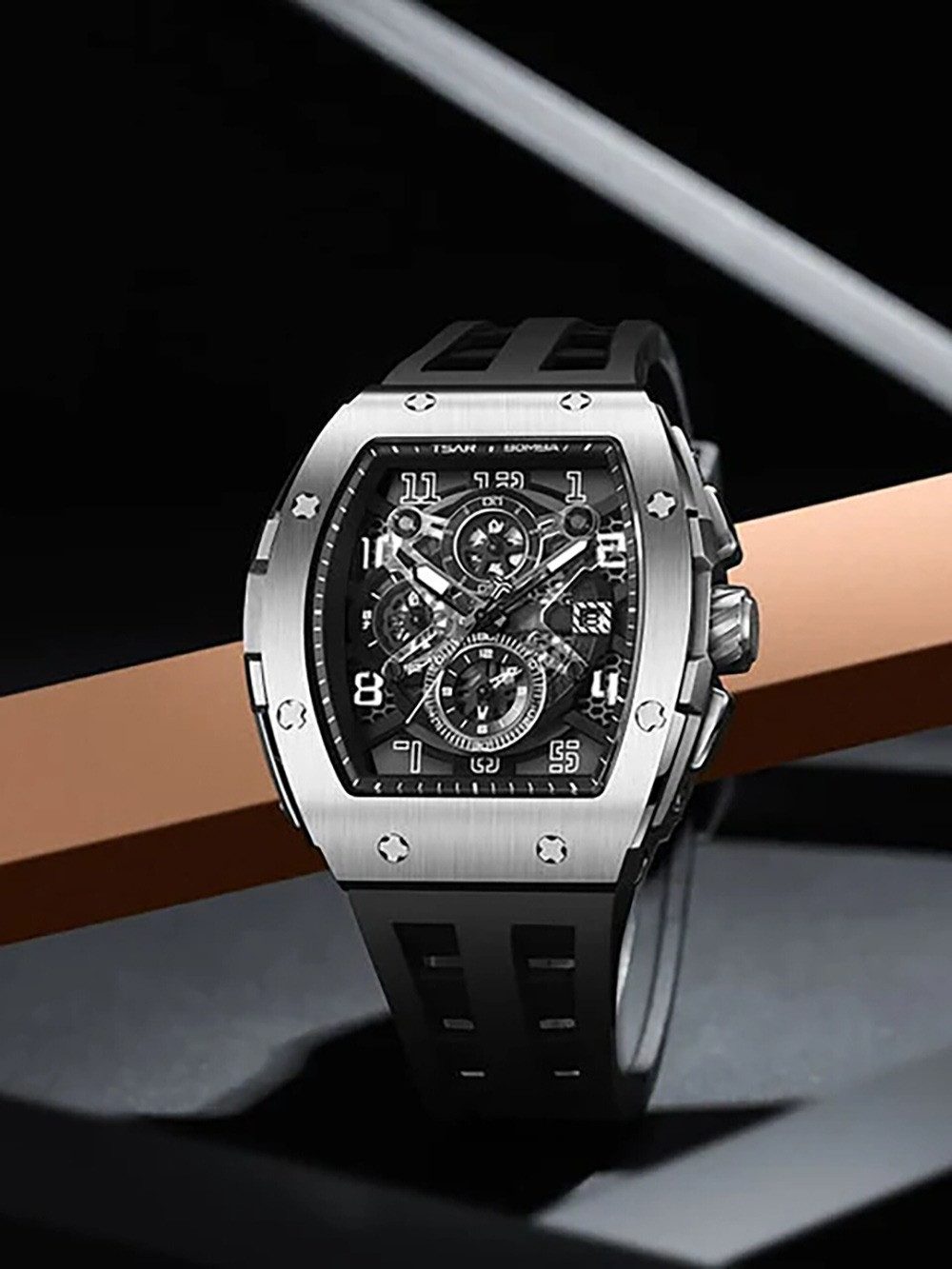 Tsar Bomba Quarzuhr Tsar Bomba TB8211Q-01 Herrenuhr Elemental Chronograph 46mm 5ATM Tsar Bomba TB8211Q-01 Herrenuhr Elemental Chronograph 46mm 5ATM – Bild 5 von 5