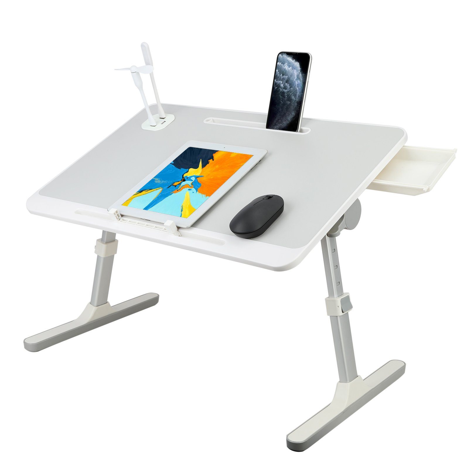 Rutaqian Schreibtisch Laptoptisch Betttisch, Tisch, Holzplatte günstig online kaufen