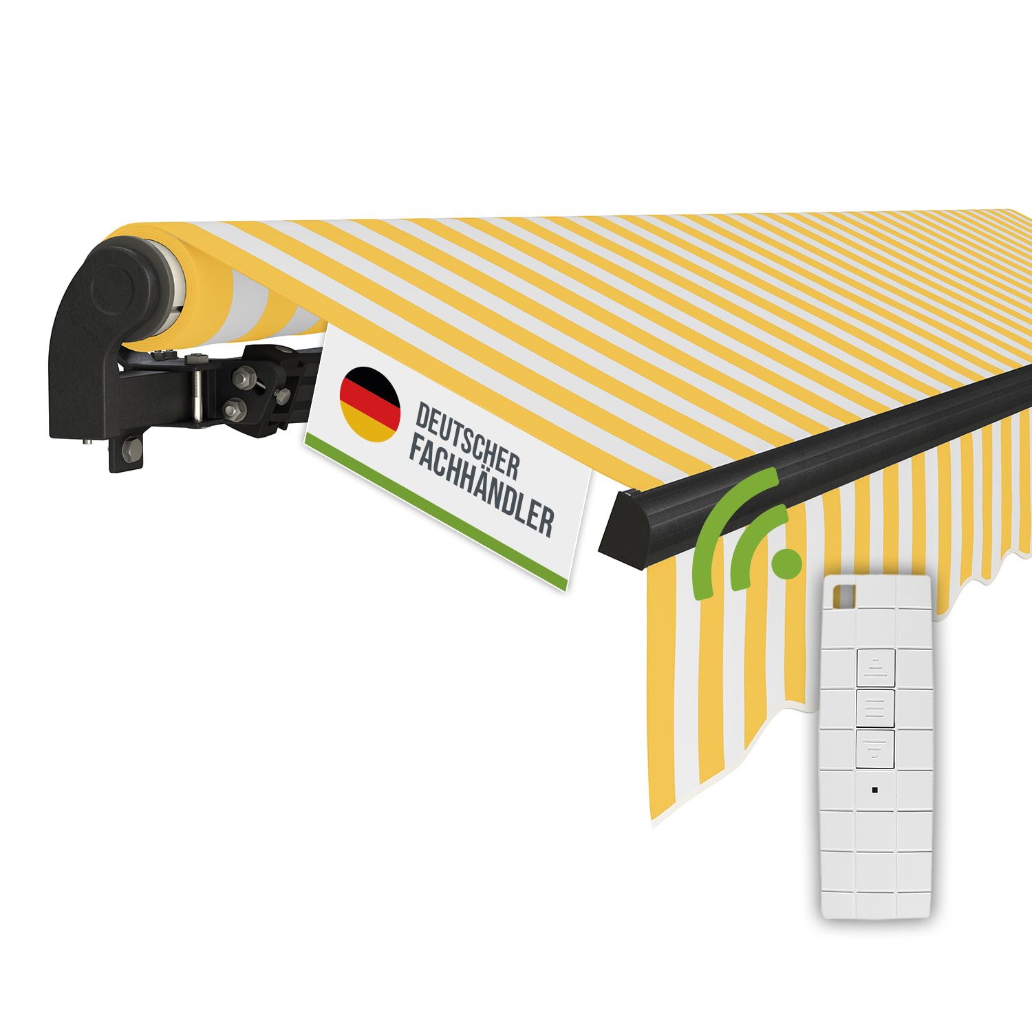 empasa Gelenkarmmarkise "START PLUS" elektronische Markise für Balkon & Terrasse, mit Fernbedienung