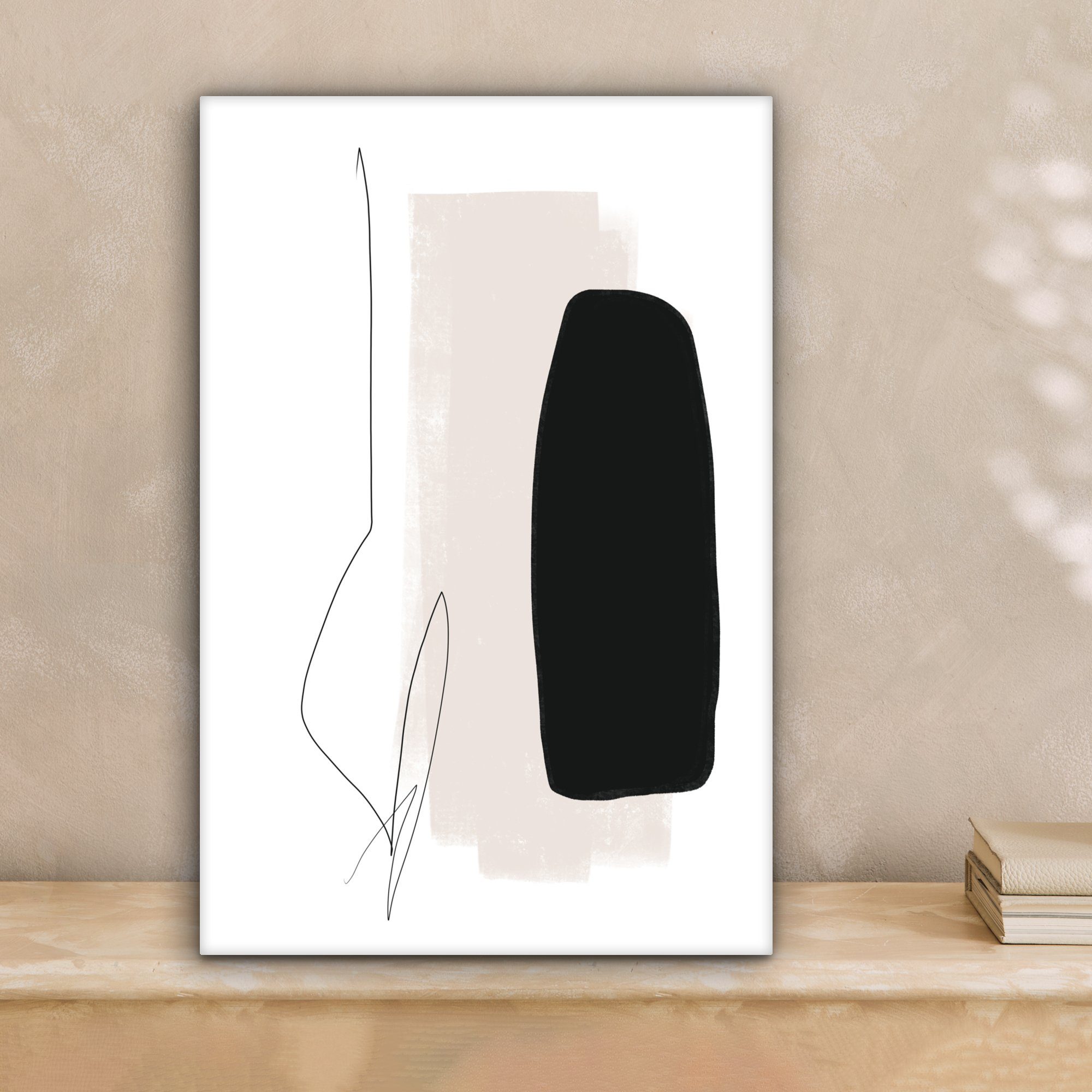 OneMillionCanvasses® Leinwandbild Malerei - Linienkunst - günstig online kaufen