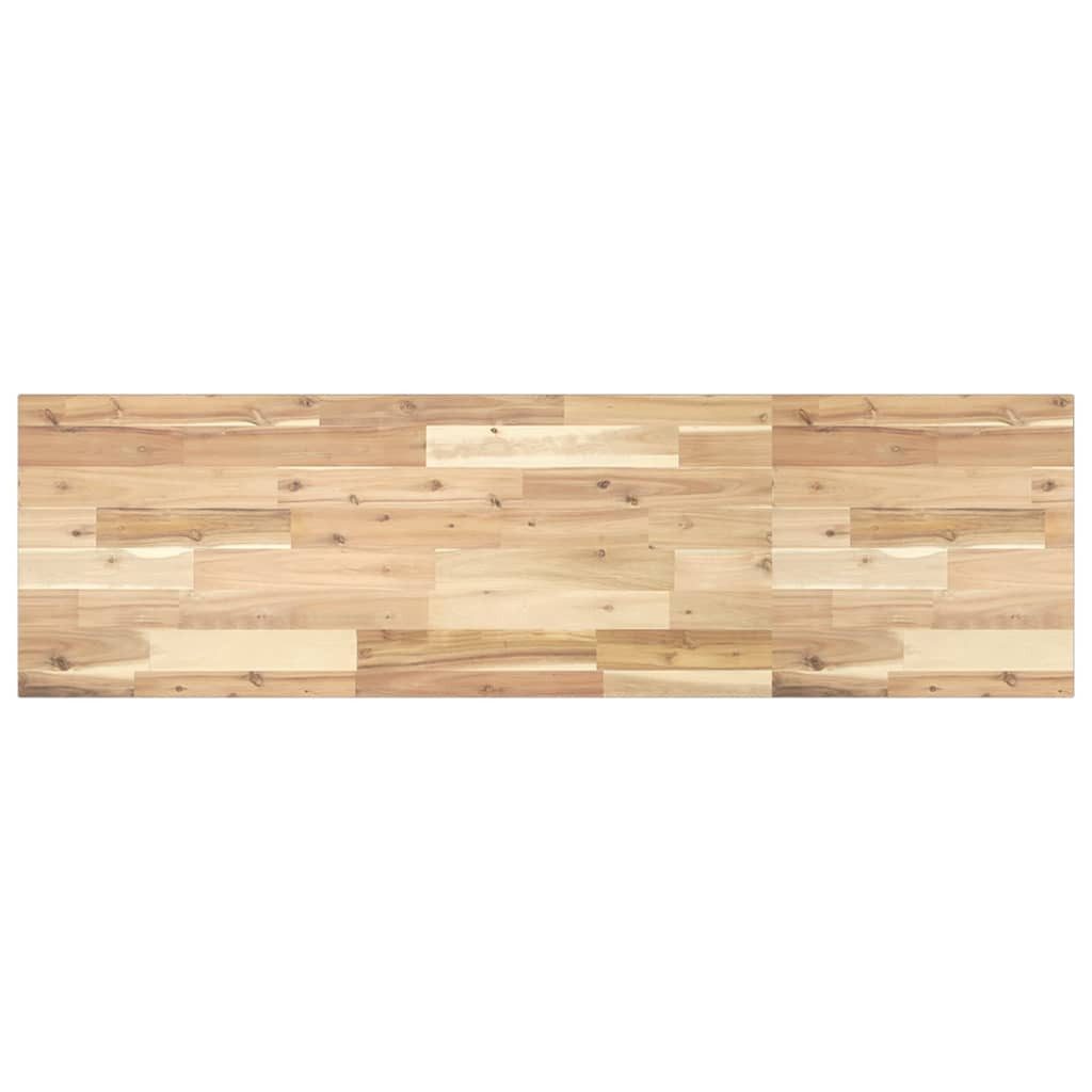 vidaXL Badezimmerspiegelschrank Waschtischplatte Unbehandelt 140x40x2 cm Massivholz (1-St)