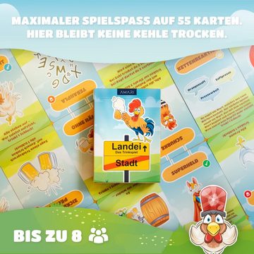 Amari Spiel, AMARI ® Landei Trinkspiel - Lustiges Spiel für jede Party [55 Karten]