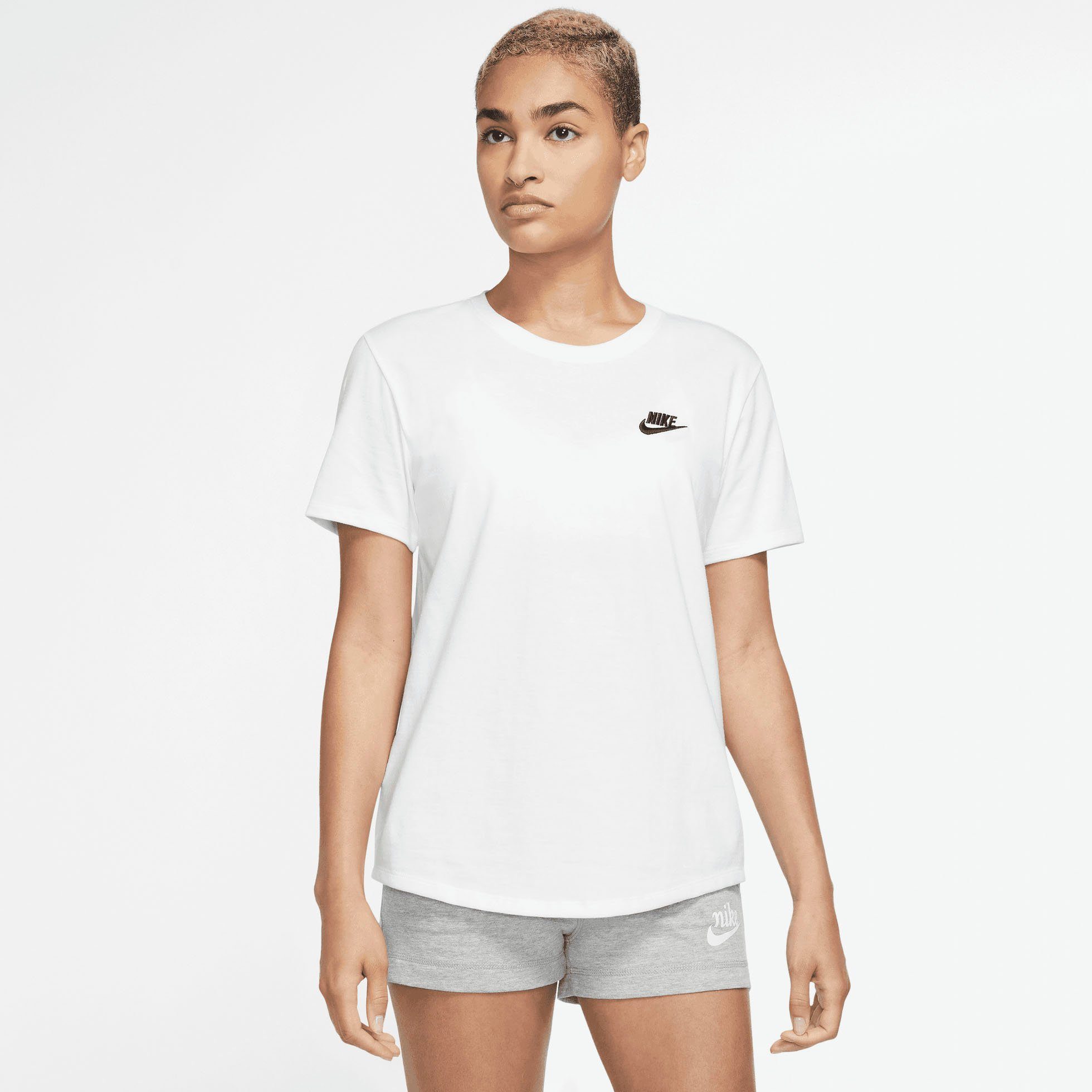 Nike Sportswear T-Shirt CLUB ESSENTIALS WOMEN'S T-SHIRT WHITE