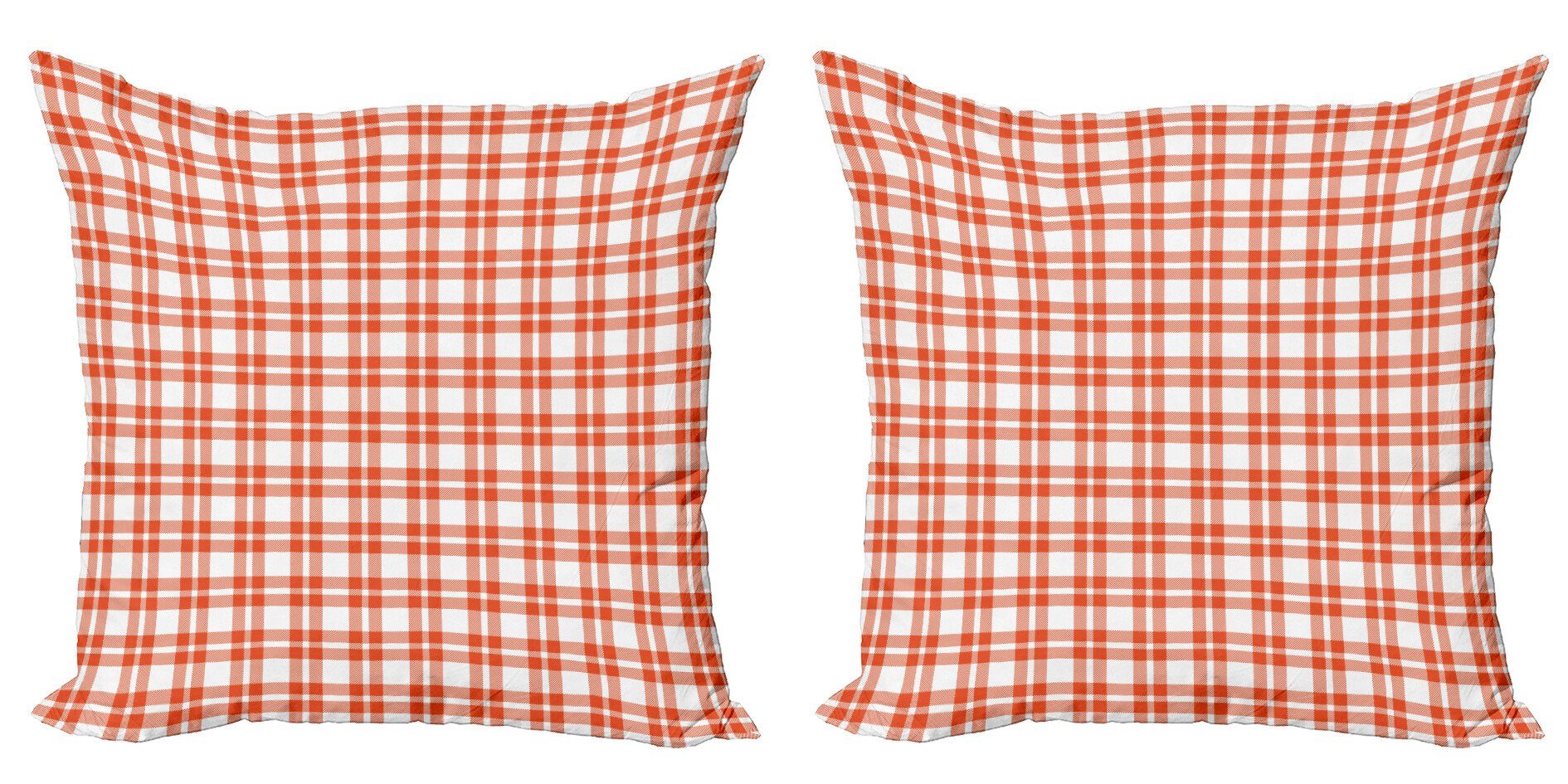 Kissenbezüge Modern rot-Weiss Digitaldruck, Accent Abakuhaus (2 quadratische Doppelseitiger Geometrische Stück), Form