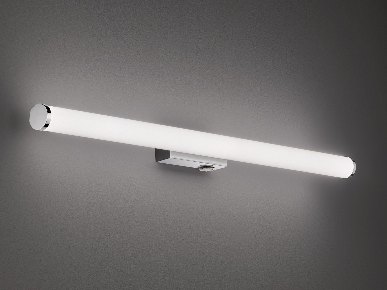 TRIO Leuchten LED Wandleuchte, LED fest integriert, Warmweiß, Große Bad-Lampe für Spiegel, Wand-Lampe mit Schalter, Gäste WC, B:80cm