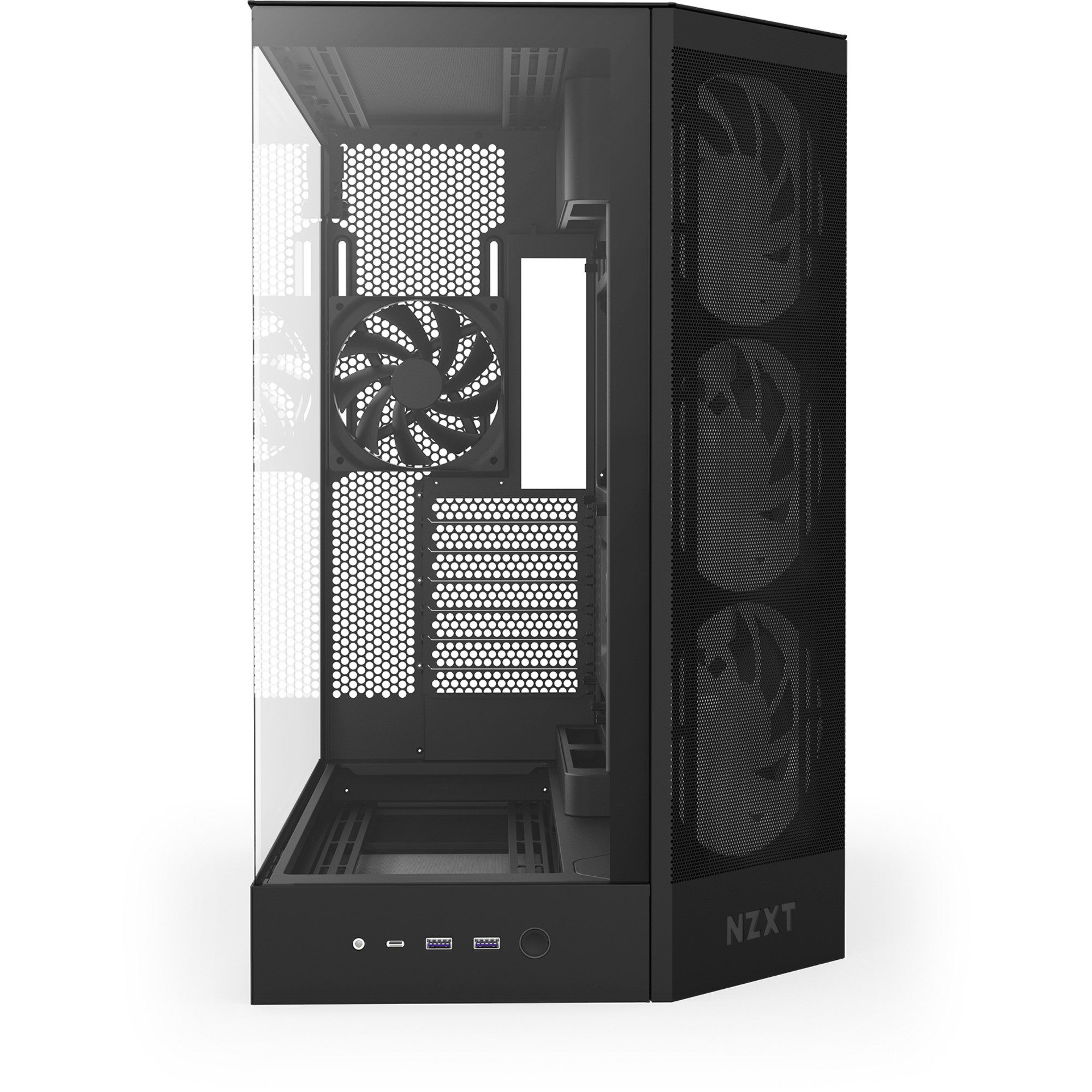 NZXT PC-Gehäuse NZXT H9 Flow RGB, Tower-Gehäuse, (Tempered Glass