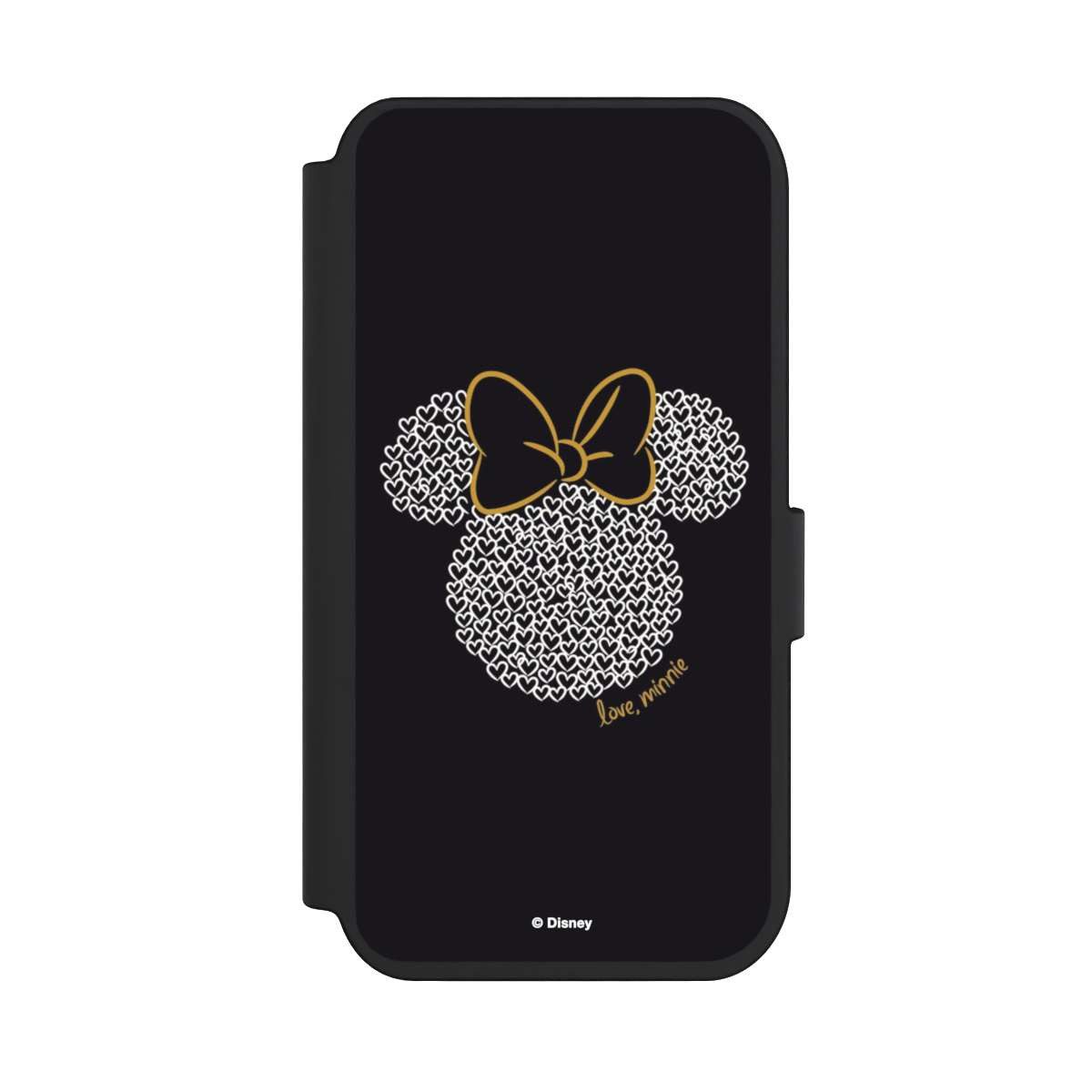 NIVOCASE Handyhülle Minnie Mouse Disney Muster Minnie Black and White, Apple iPhone 14 Pro Klapphülle Handyhülle aus Kunst Leder