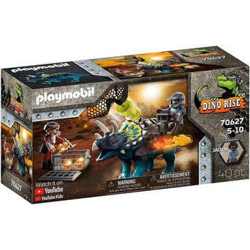 Playmobil® Konstruktionsspielsteine Dino Rise Triceratops: Randale um die legendären Steine