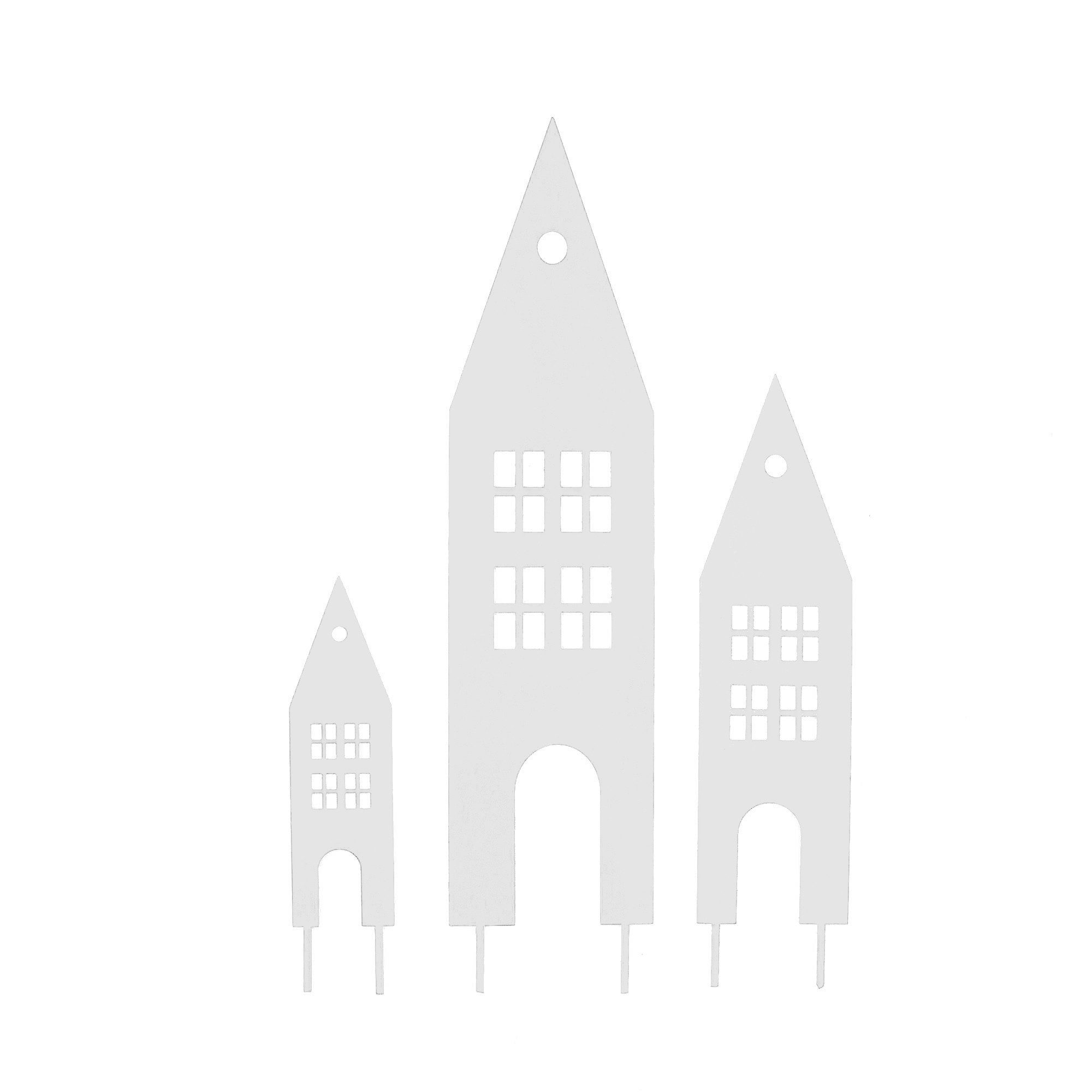 UNUS GARDEN Gartenstecker Gartenstecker Rost Häuser 3er Set (3-St., Gartens günstig online kaufen