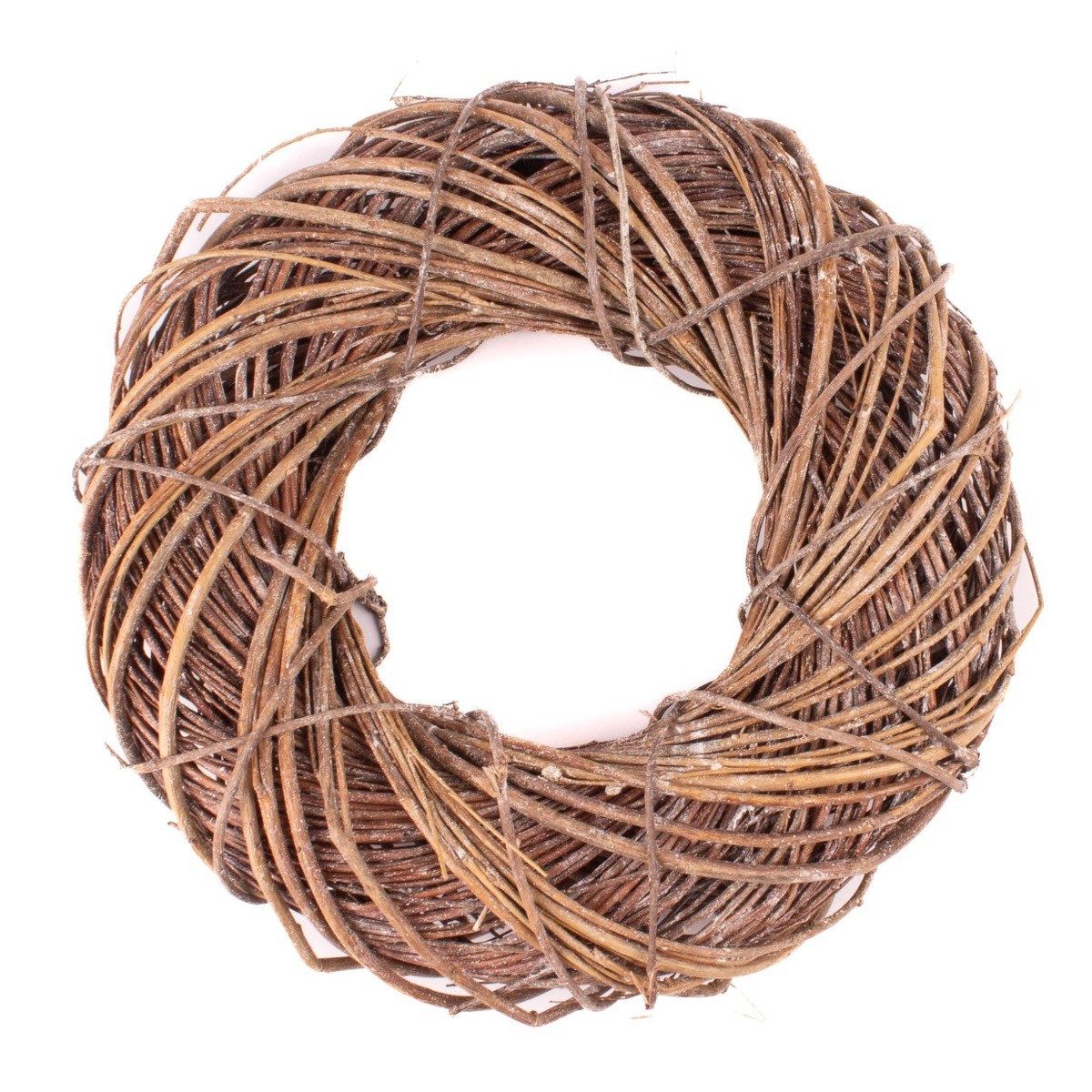 Trockenblume Deko Kranz Weide Joziah, Natur, Ø50cm, INNA-Glas