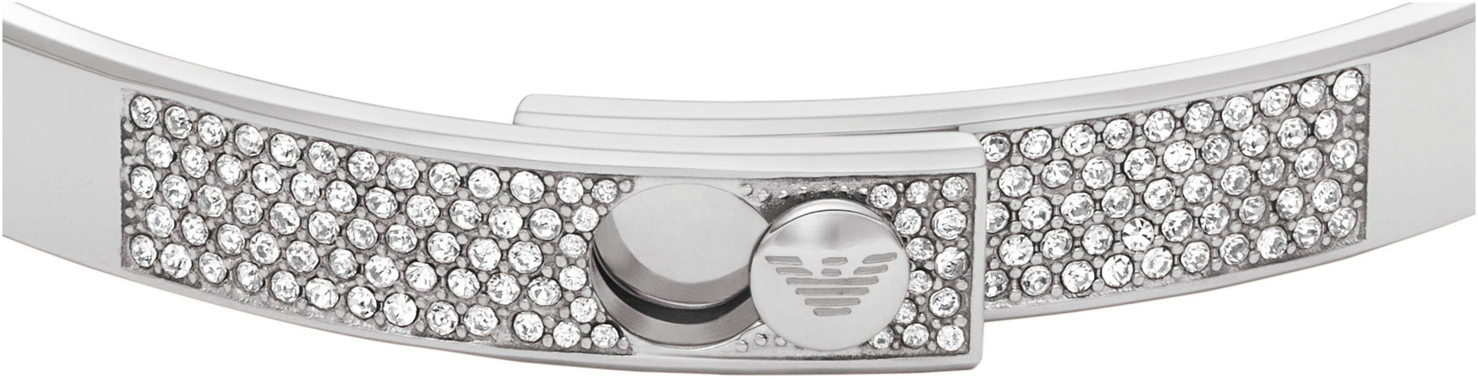 Emporio Armani Armreif Schmuck Geschenk Edelstahl COUPLES, mit Glassteinen günstig online kaufen